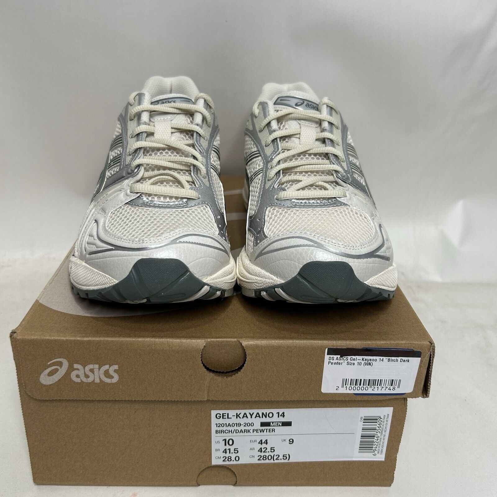 Asics ASICS Gel Kayano 14 “Birch Dark Pewter” 2024 Size US 10 / EU 43 - 2 Thumbnail
