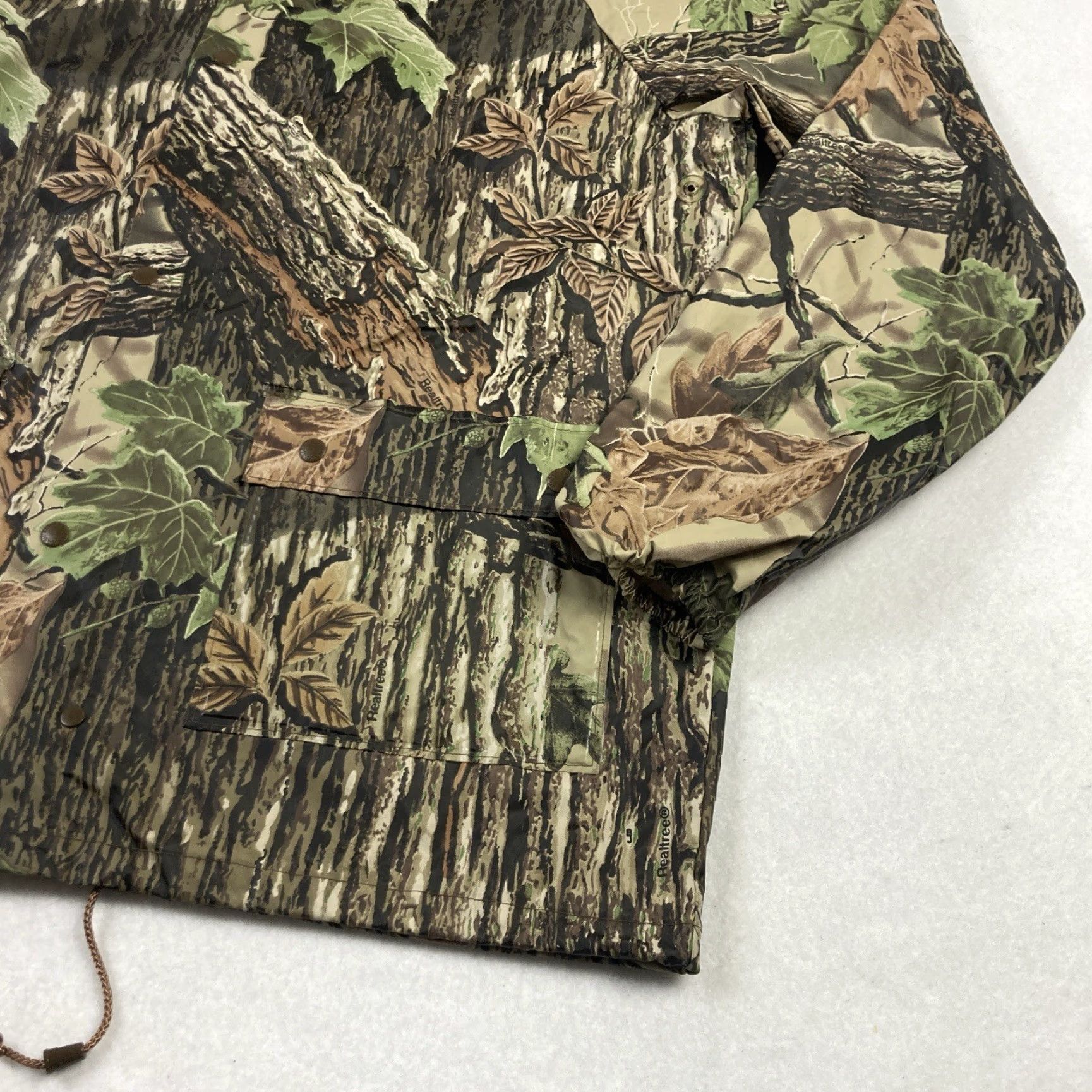 Vintage Stearns Dry Wear Hunting Jacket Mens Medium Green Realtree Camouflage Hooded Size US M / EU 48-50 / 2 - 3 Thumbnail