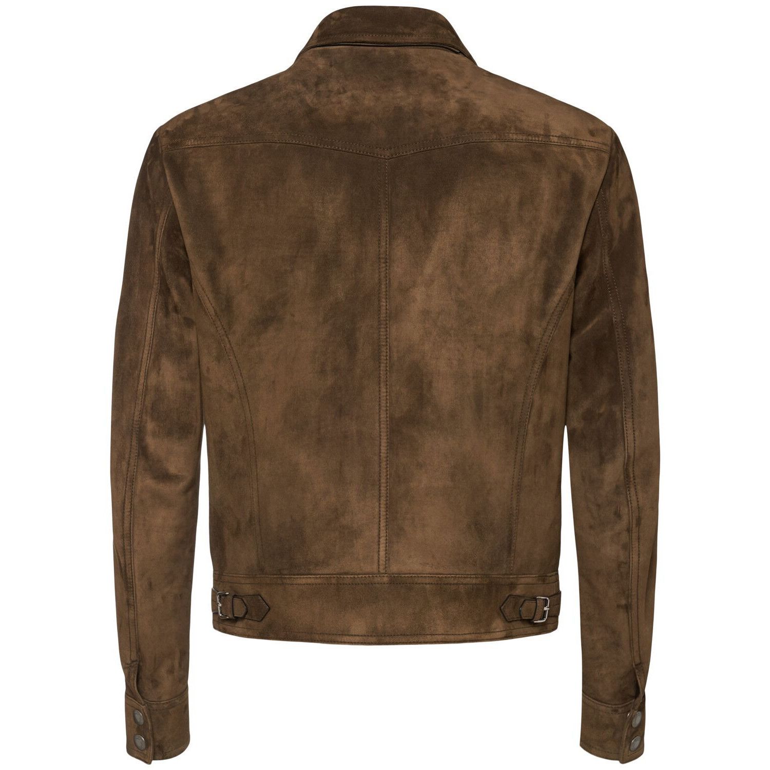Tom Ford TOM FORD Dark Olive Suede Jacket New & Authentic (Men's size Size US L / EU 52-54 / 3 - 2 Thumbnail