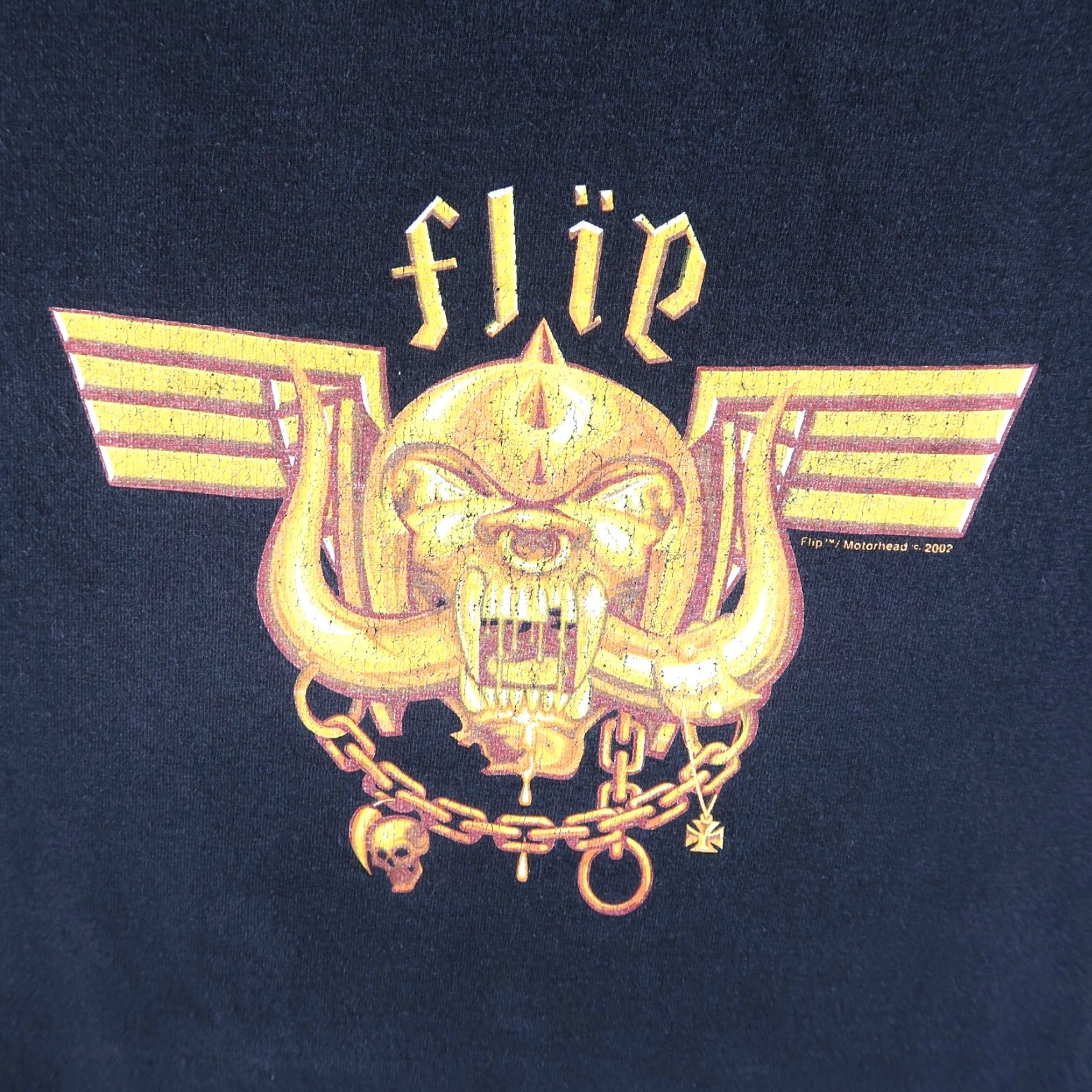 Vintage VINTAGE Flip Skateboard Band Motorhead Logo T-Shirt XL Men Black 90s Music Retro Size US XL / EU 56 / 4 - 3 Thumbnail