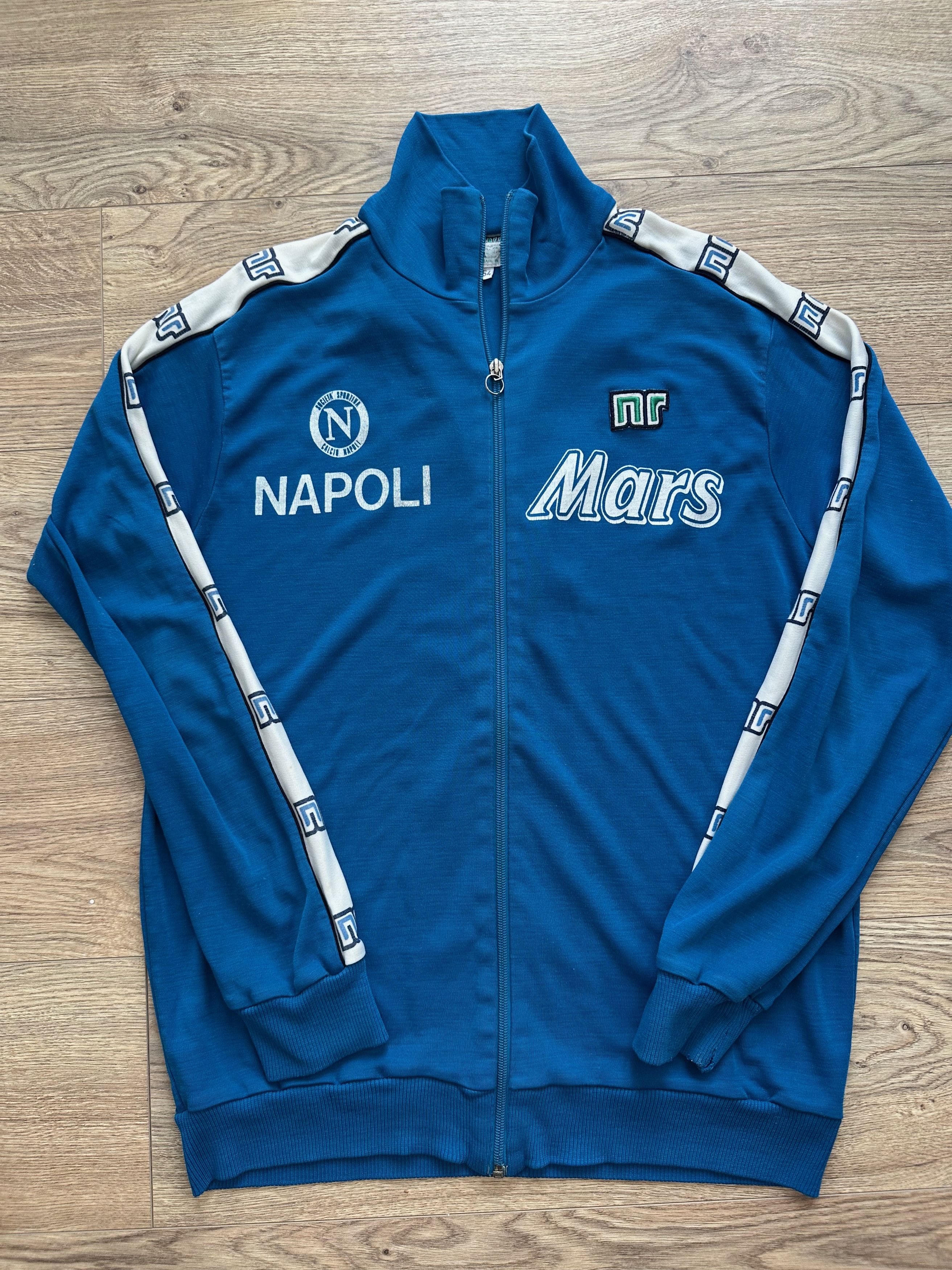 Vintage RARE 1989 NR Napoli Maradona Mars Athletic Top jacket Size US L / EU 52-54 / 3 - 2 Thumbnail