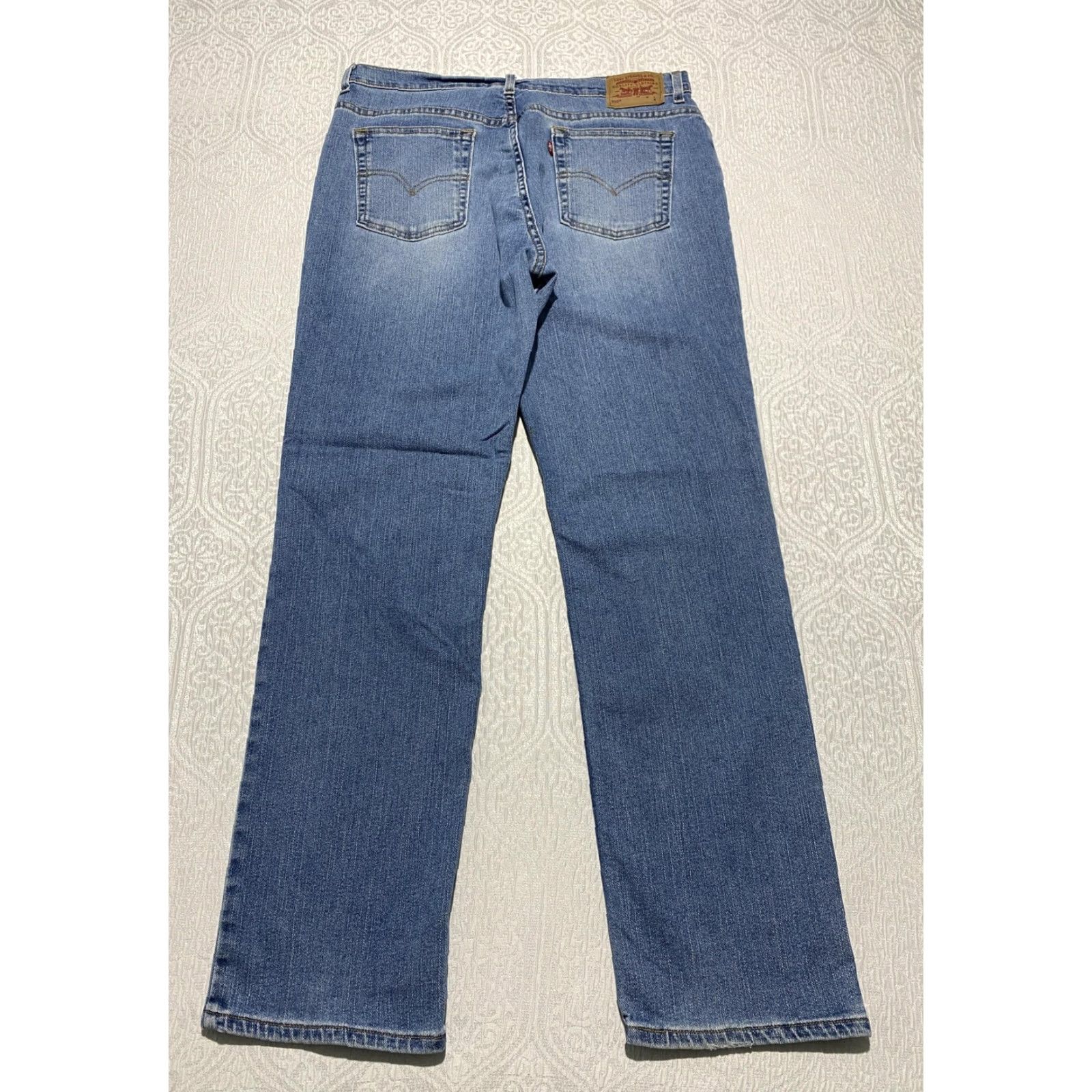 Levi's Levis 505 Jeans Womens 16 Mis Blue Denim Lower Rise Straight Leg Medium Wash Size 38" / US 16 / IT 52 - 2 Thumbnail