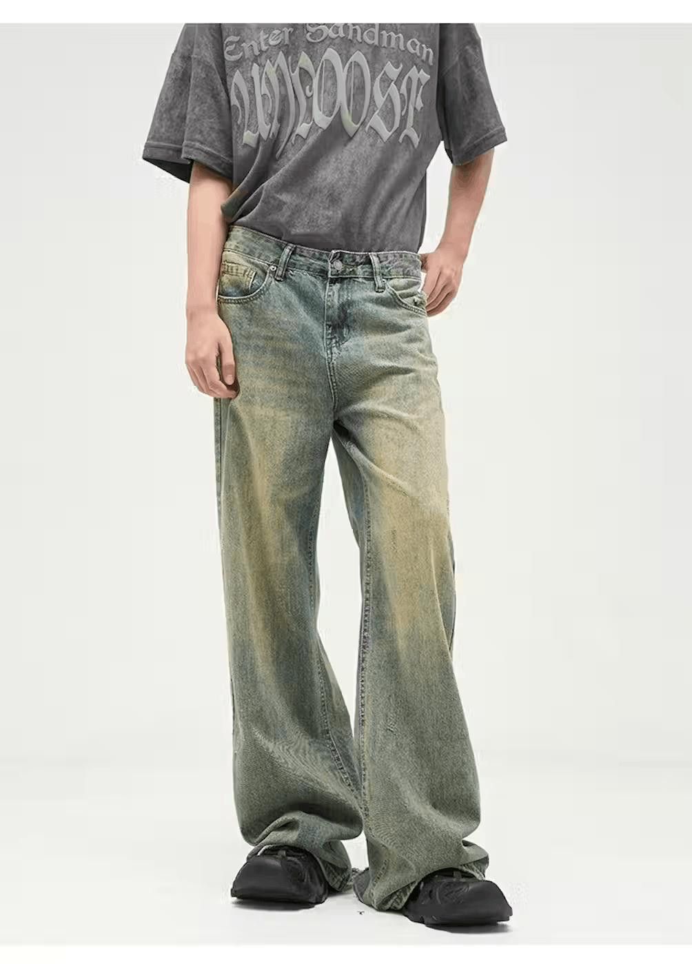 Jean Blue Washed Denim Jeans Size US 30 / EU 46 - 5 Thumbnail