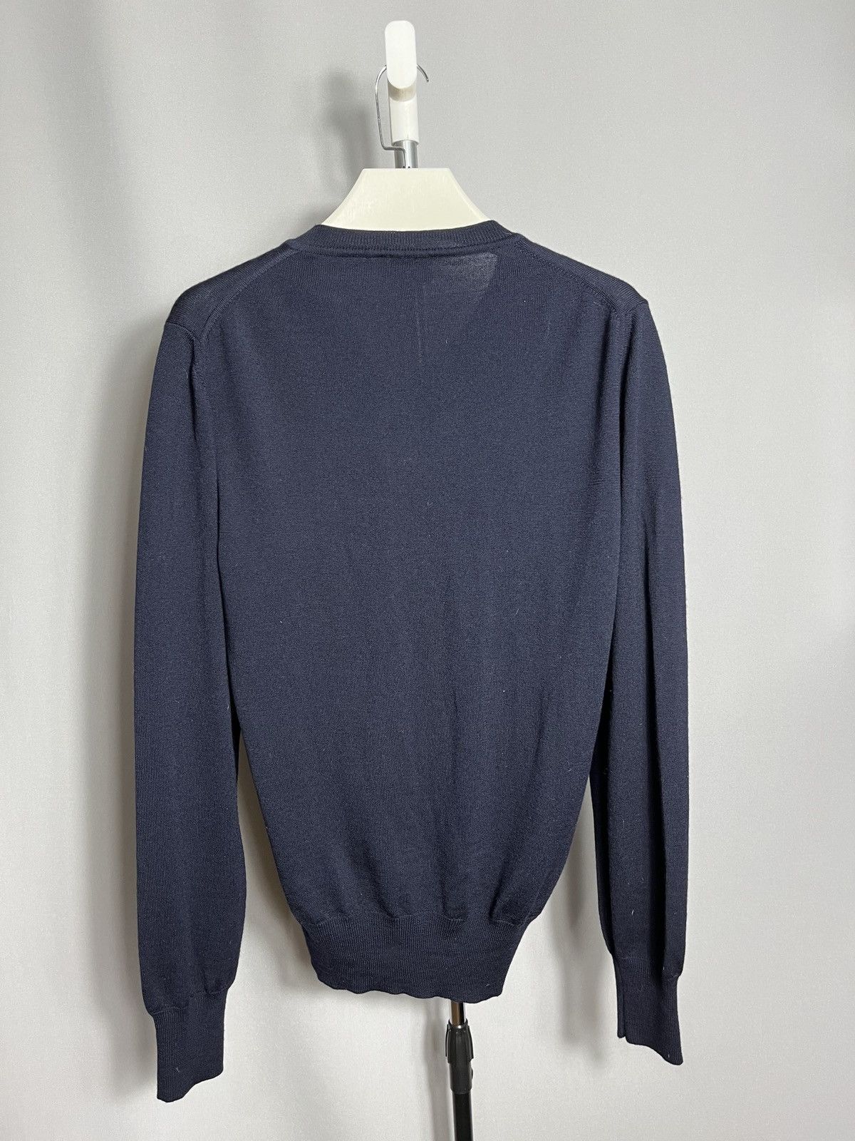 Vivienne Westwood Vivienne Westwood MEN V-neck navy wool sweater mens slim XL Size US XL / EU 56 / 4 - 8 Thumbnail