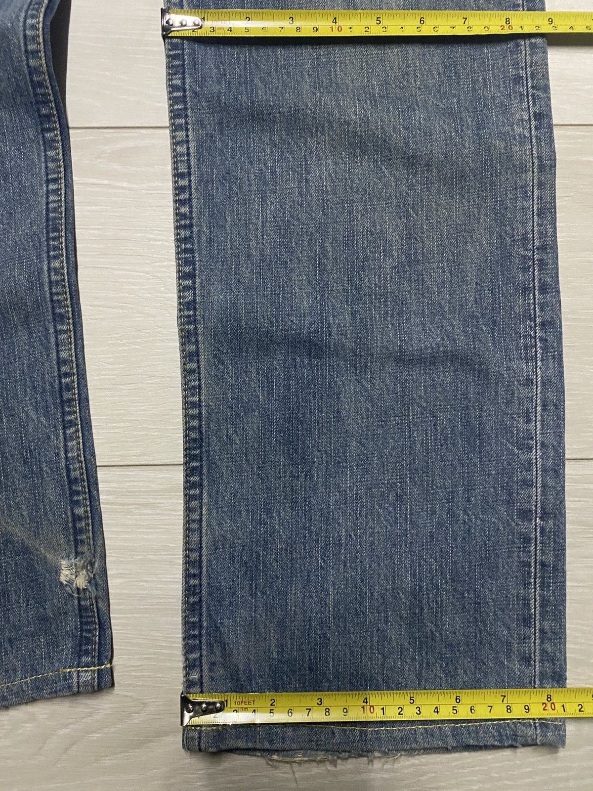 Levi's Vintage Levis 502 Mud Wash Whisker Loose Jeans Size US 32 / EU 48 - 15 Thumbnail