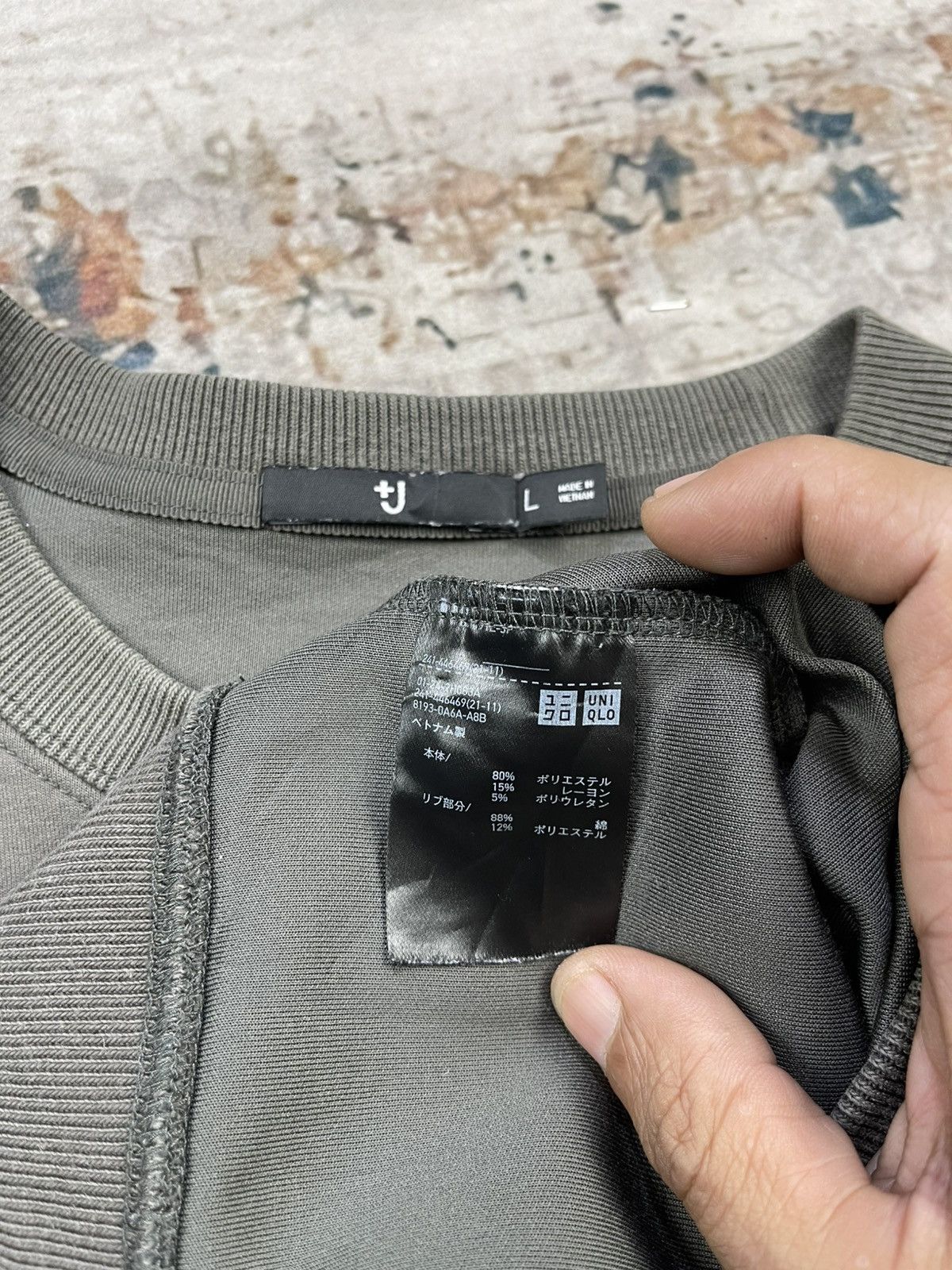 Jil Sander × Uniqlo Uniqlo +J Dry Cropped Drop Shoulder Sweatshirt Size L / US 10 / IT 46 - 12 Thumbnail