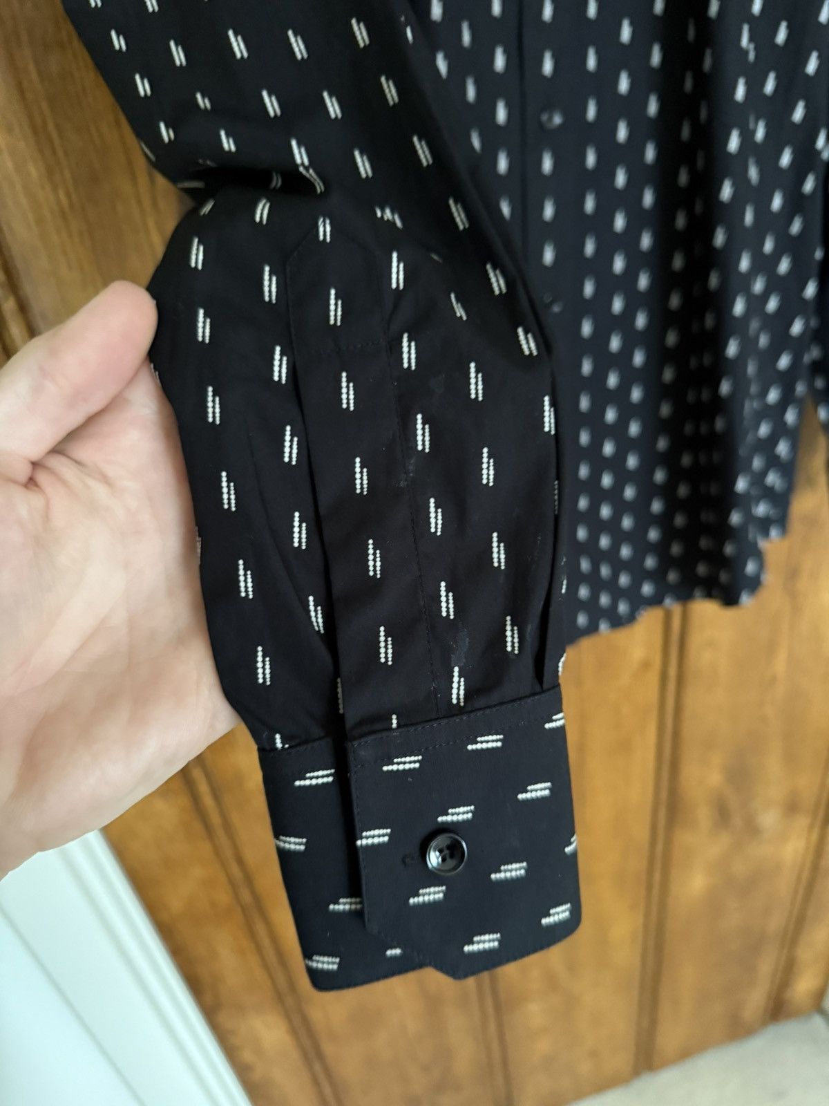 Celine SS19 Grail Celine lines stripe black white shirt Hedi 37 new Size US S / EU 44-46 / 1 - 11 Thumbnail