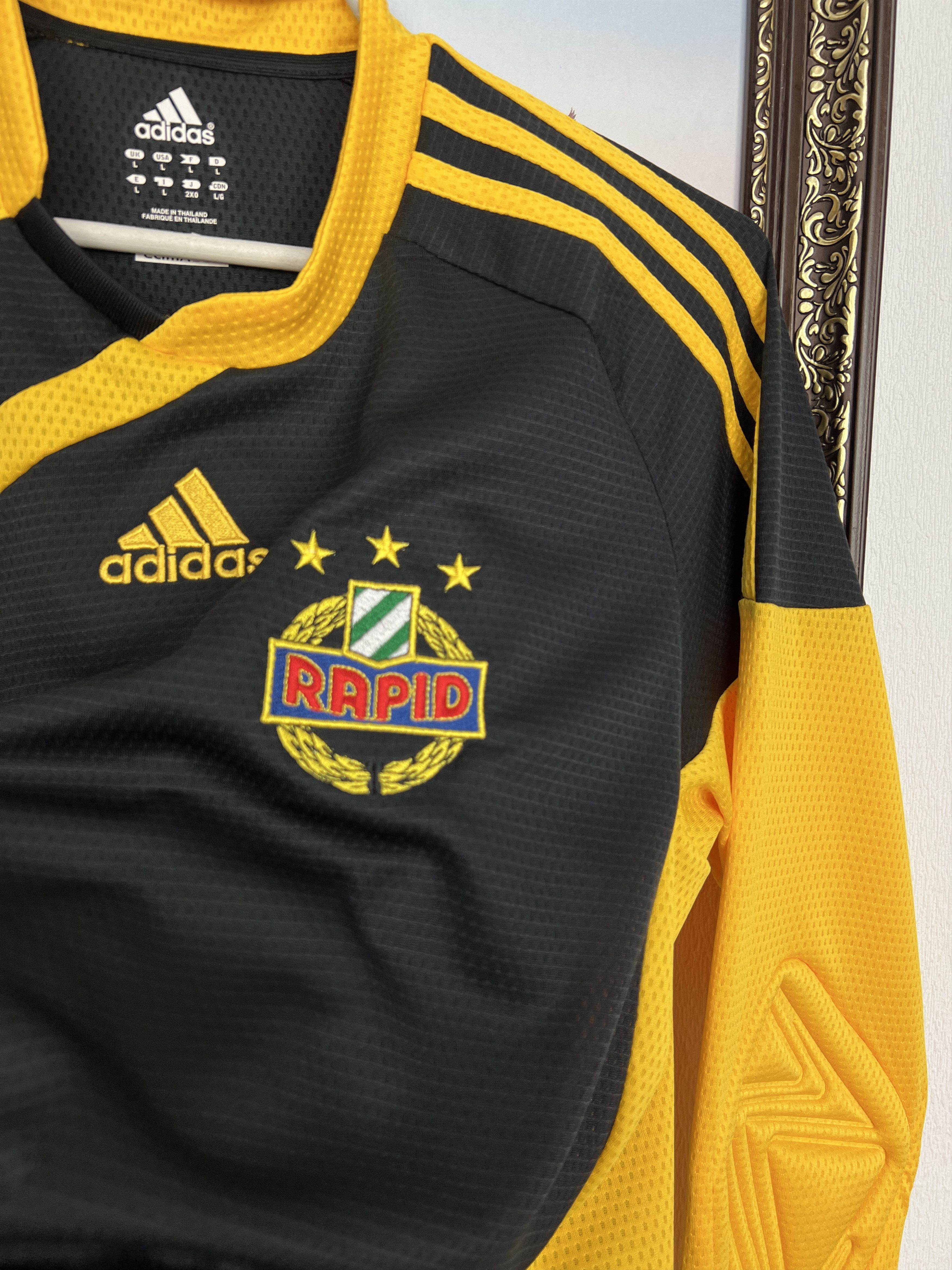 Adidas SK Rapid Wien Goalkeeper football shirt 2008 Soccer Adidas Size US L / EU 52-54 / 3 - 3 Thumbnail