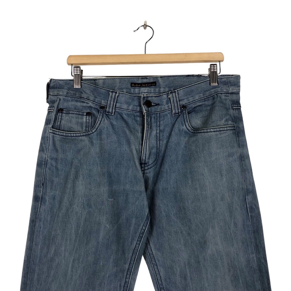 Nudie Jeans Nudie light Blue Jean Rare Famous Brand Size US 34 / EU 50 - 3 Thumbnail
