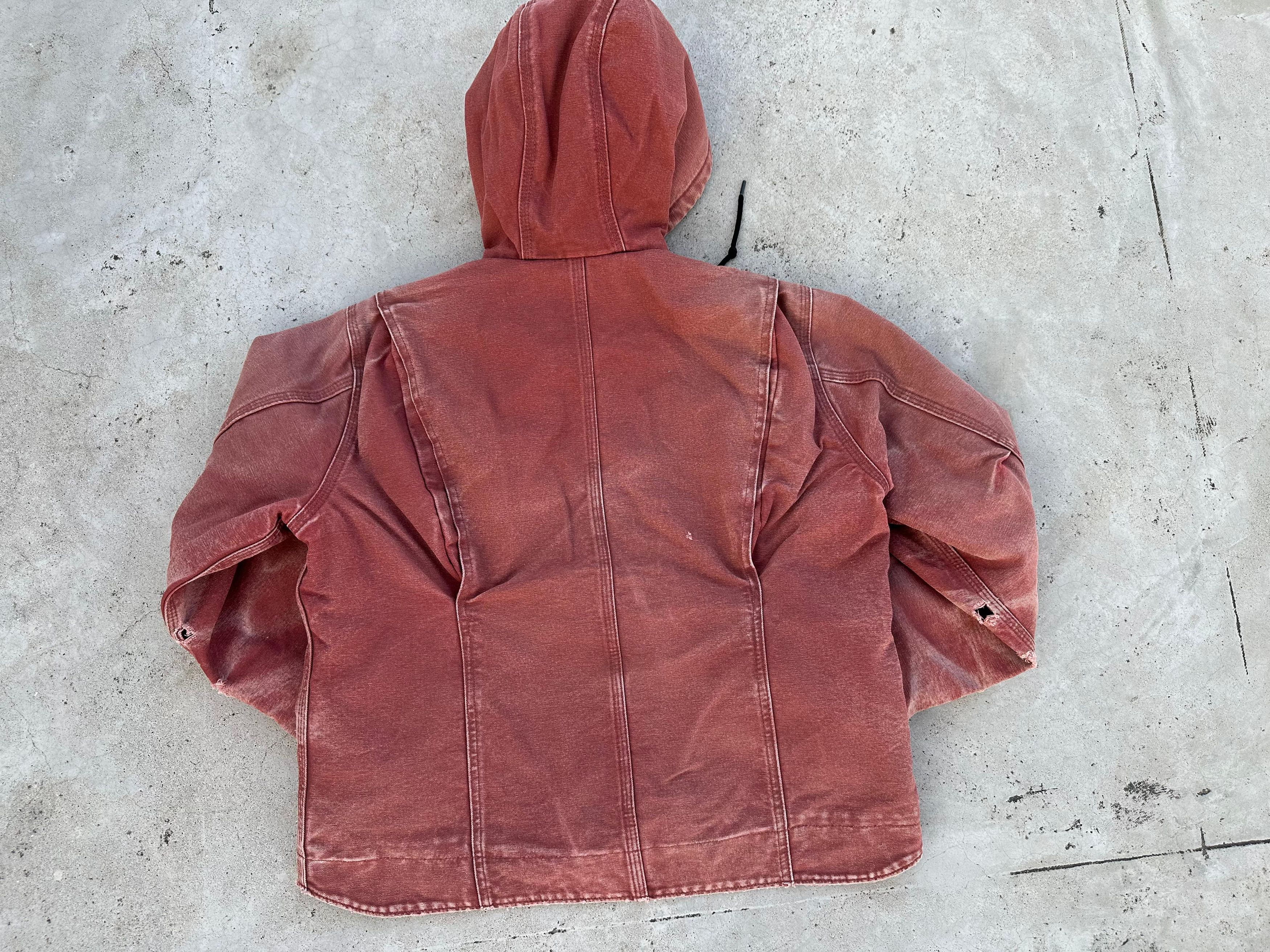 Carhartt Faded pink Vintage Y2K Carhartt Hooded Jacket WJ141 VRS Size US M / EU 48-50 / 2 - 10 Thumbnail