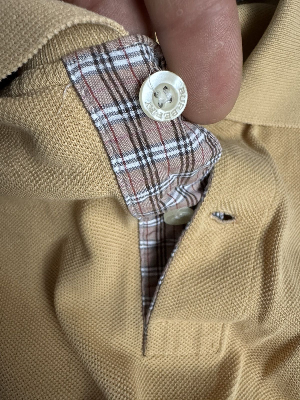 Burberry × Vintage Polo Burberry Navy Check shirt Size US XL / EU 56 / 4 - 4 Thumbnail