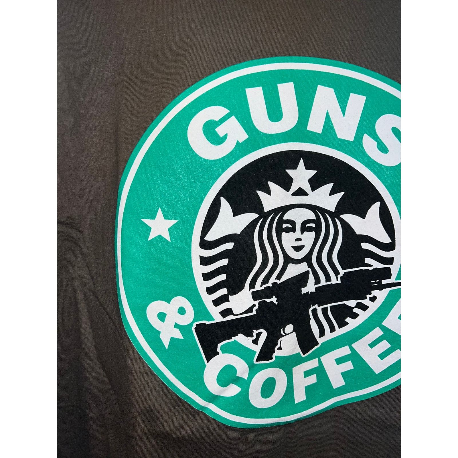 Gildan Guns And Coffee Shrit Graphic Gray Ultra Cotton Gun AR 15 XL Size US XL / EU 56 / 4 - 7 Thumbnail