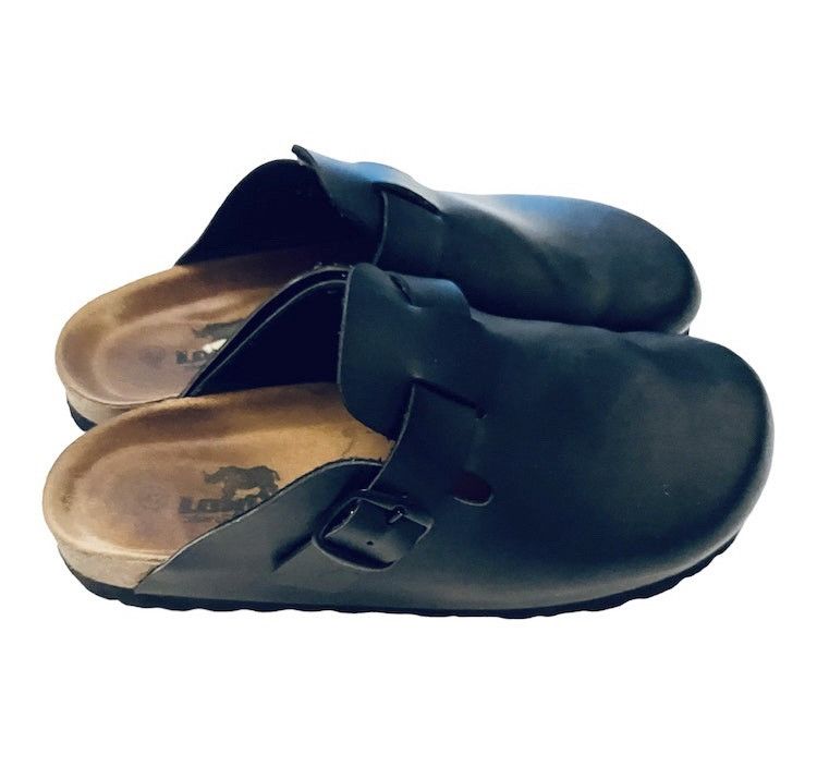 Designer × Vintage 🔥VERY RARE VINTAGE 𝐋𝐎𝐍𝐆𝐎 LEATHER CLOGS 🔥 Size US 9 / EU 42 - 2 Thumbnail