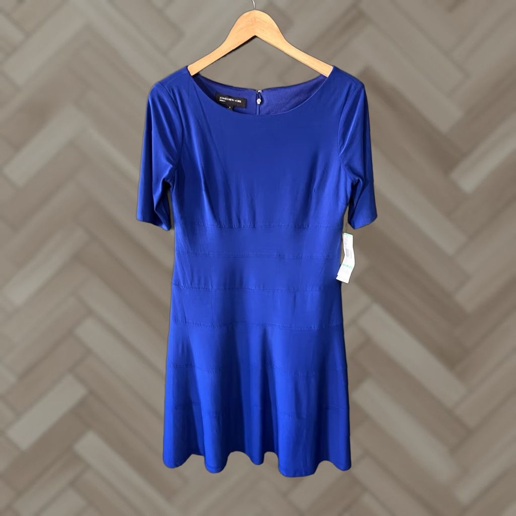 boat neck dress knee length Boat Neck Short Sleeve Knee-Length Dress