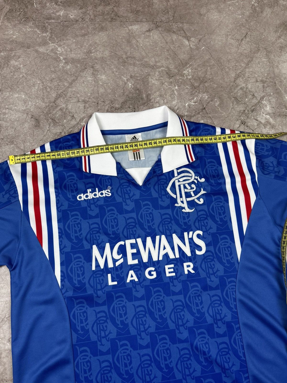Vintage Adidas vintage football Jersey Glasgow Rangers 1996 T-shirt Size US M / EU 48-50 / 2 - 11 Thumbnail