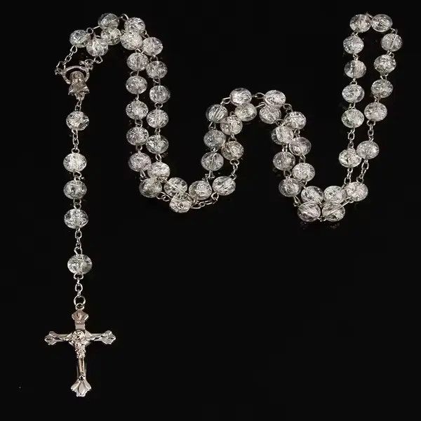 Jewelry Momoko x Shia 8mm Colored Glass Rosary Pendant Necklace Size ONE SIZE - 1 Thumbnail