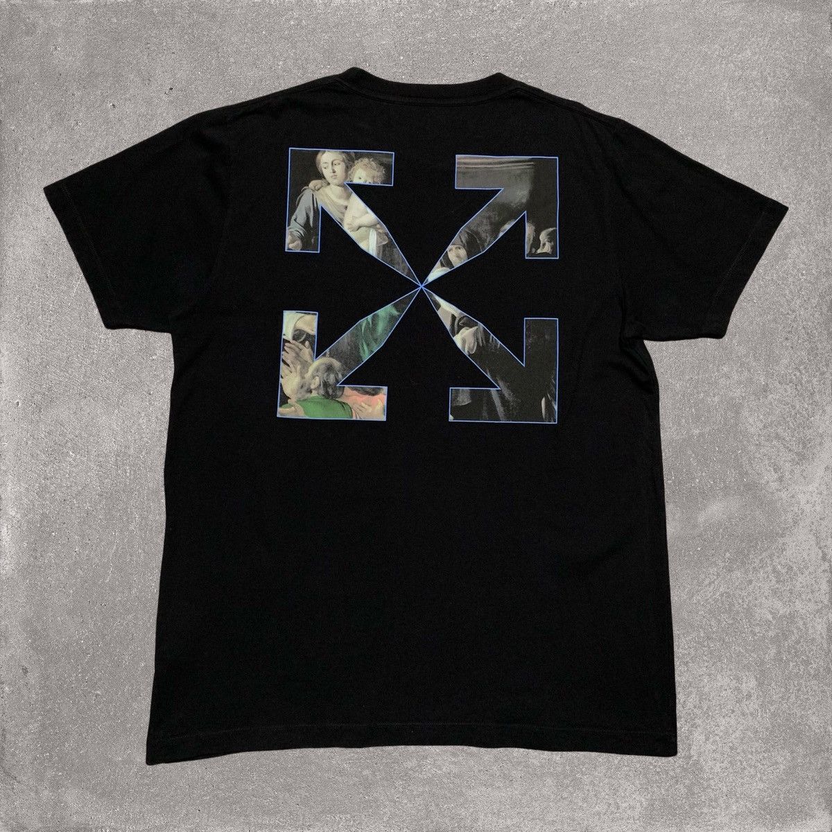 Off-White Off White XL Caravaggio Arrows Graphic Black Tee Virgil Size US XL / EU 56 / 4 - 2 Thumbnail