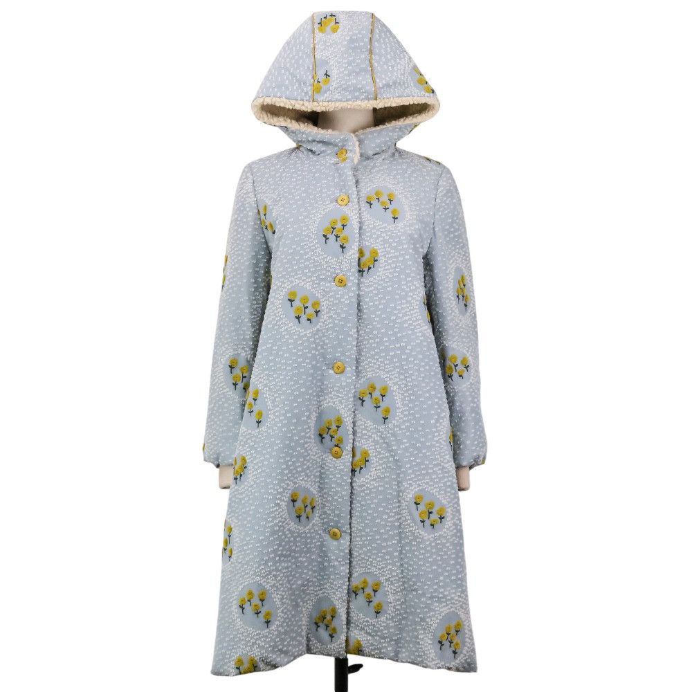 mina perhonen Mina Perhonen mina perhonen ballade embroidered down coat Textile Outerwear xa6634 DUTY FREE for USA Size ONE SIZE - 1 Thumbnail