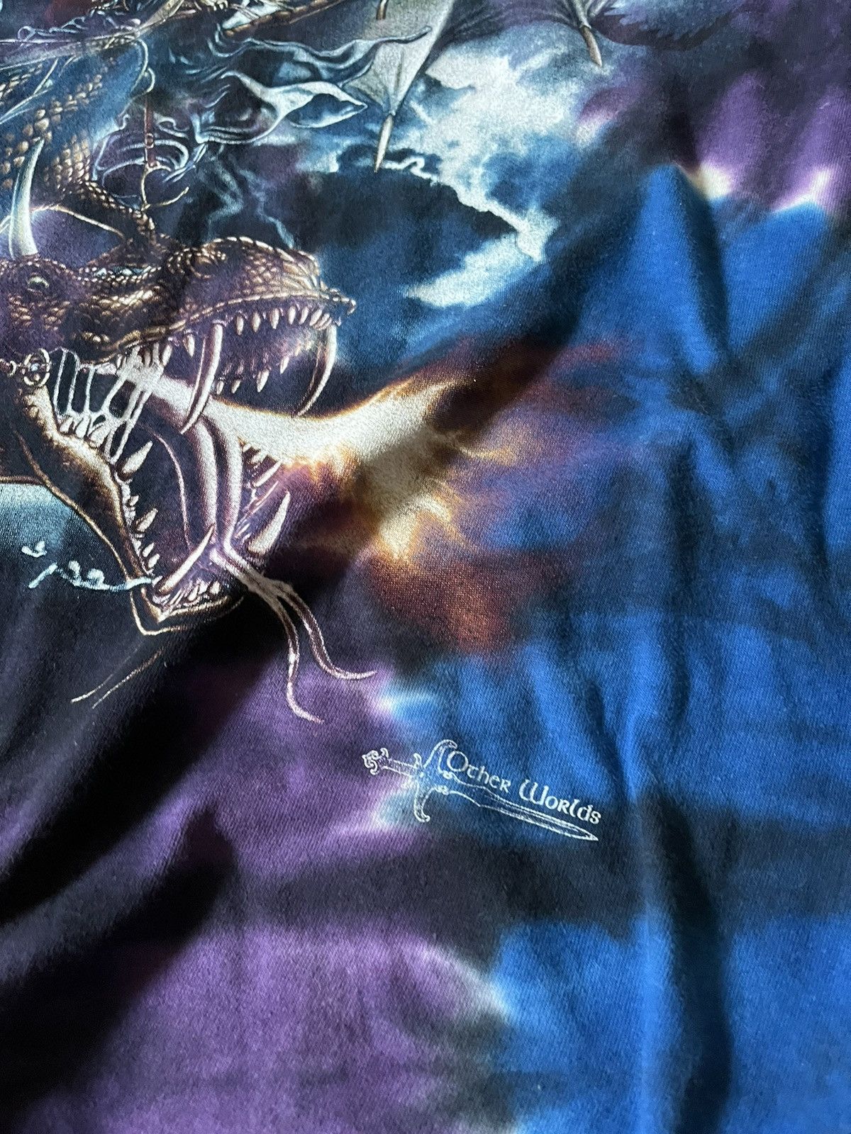 Liquid Blue Vinatge Wizard and Dragon Storm Rider Toe Dye Size US XL / EU 56 / 4 - 4 Thumbnail