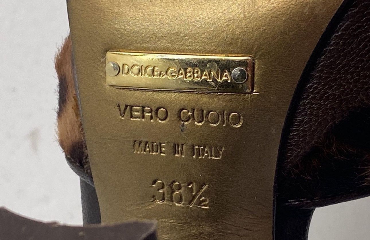 Dolce & Gabbana Dolce & Gabbana Leopard Pony Hair Heels 38.5 IT / US 8 Size US 8 / IT 38 - 3 Thumbnail