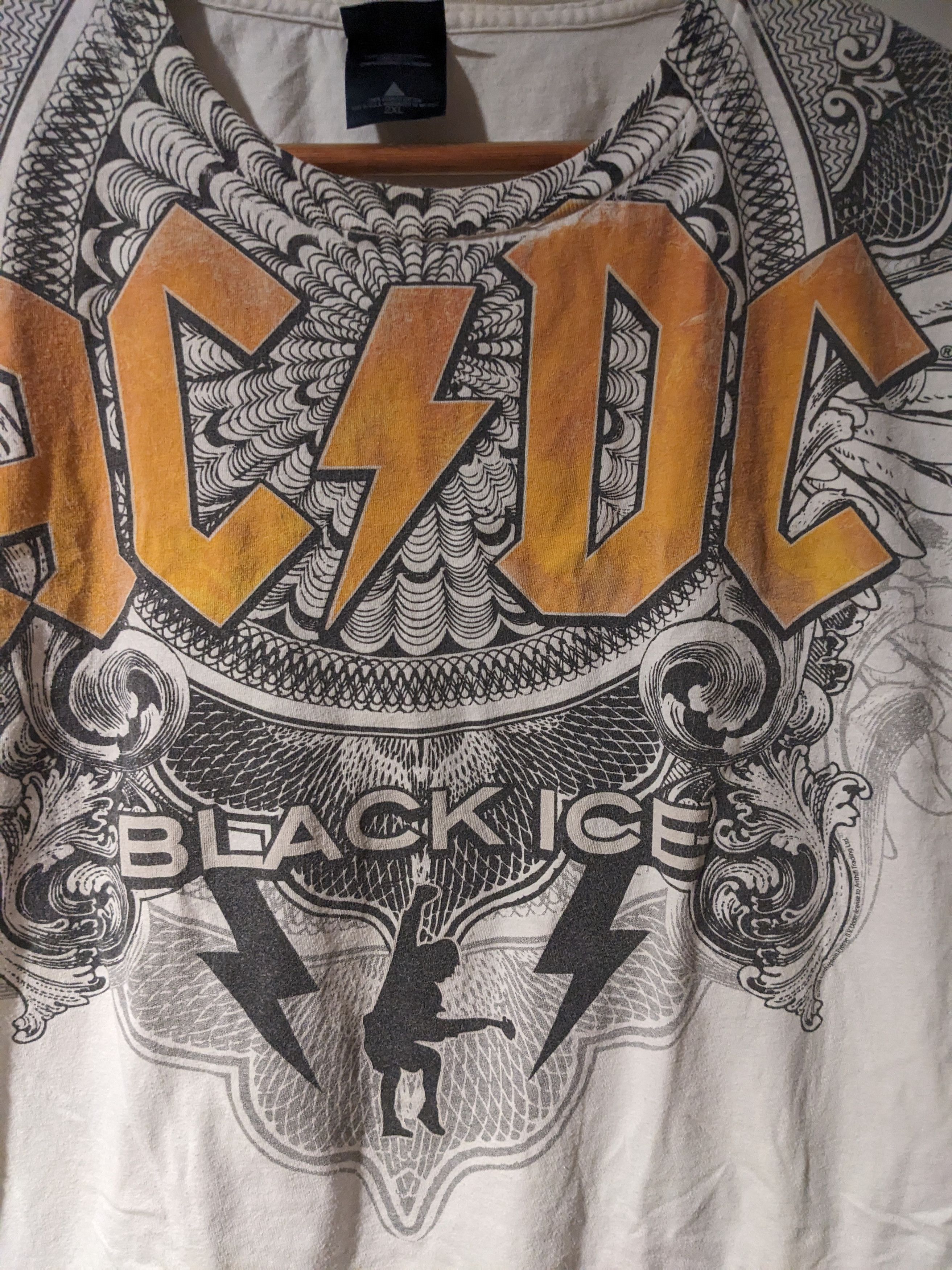AC/DC × Vintage Vintage 2008 ACDC Black Ice Tour Affliction Inspired T-Shirt Size US XXL / EU 58 / 5 - 2 Thumbnail