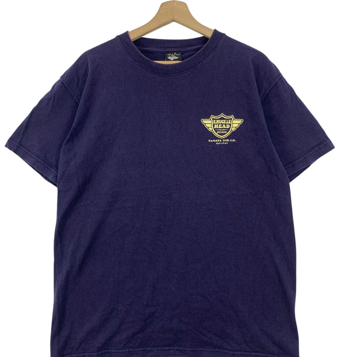 Vintage Vintage KNUCKLE HEAD MOTORCYCLE Yamaya Tee Shirt Top Japan Size US XL / EU 56 / 4 - 3 Thumbnail