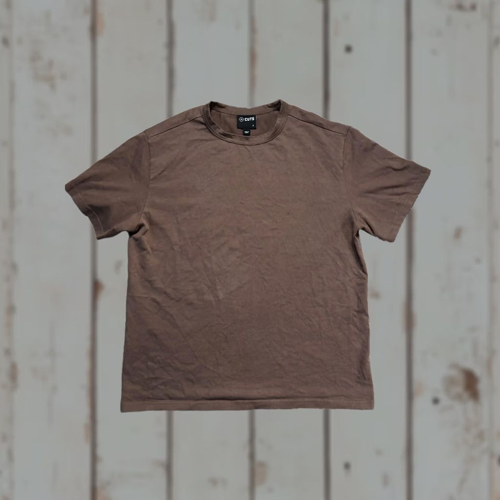 Cuts Cuts Shirt Mens Small Brown Short Sleeve Solid Tee Crewneck Basic Casual Size US S / EU 44-46 / 1 - 1 Thumbnail