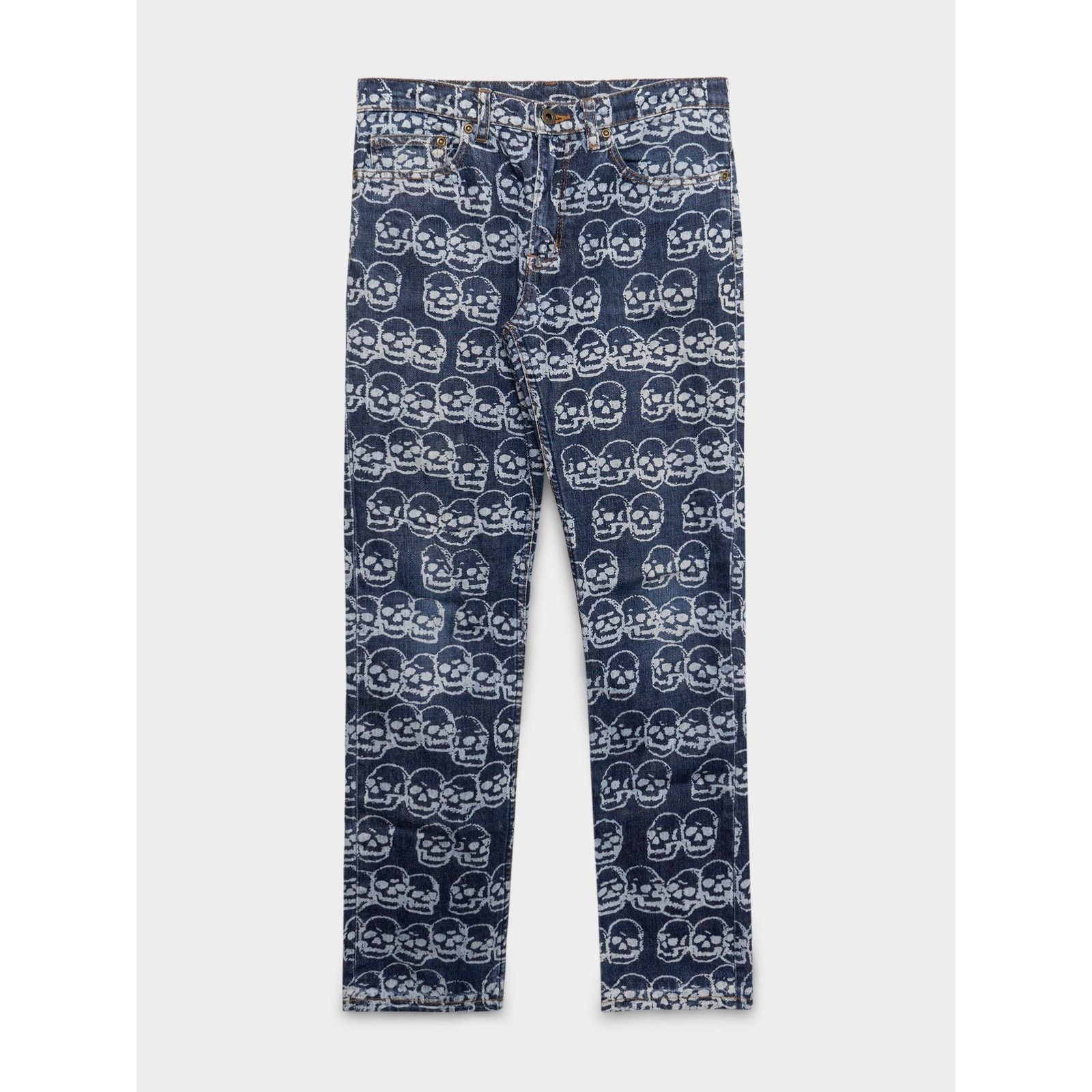 Hysteric Glamour Blue Skull Print Jeans Size US 30 / EU 46 - 1 Thumbnail