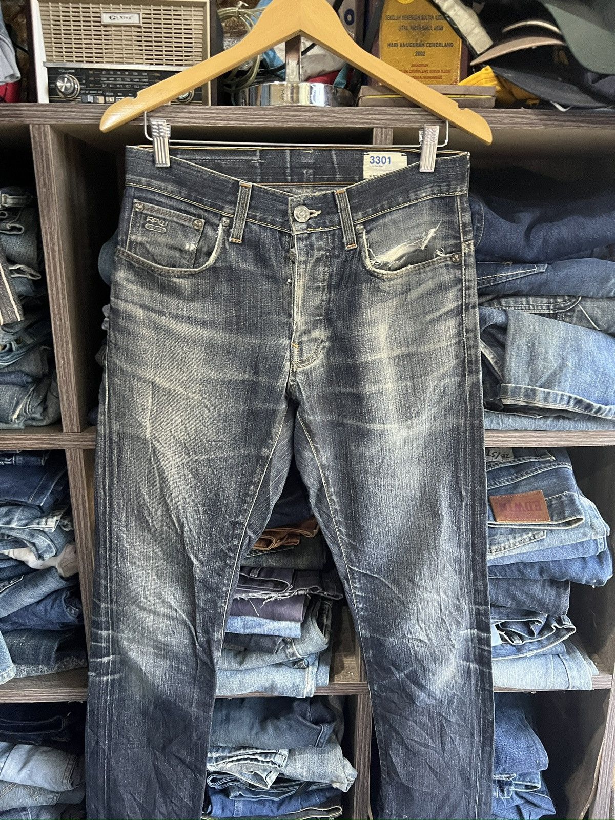 G-Star 🔥Made in Italy G-Star Raw Distressed Denim Size US 30 / EU 46 - 5 Thumbnail