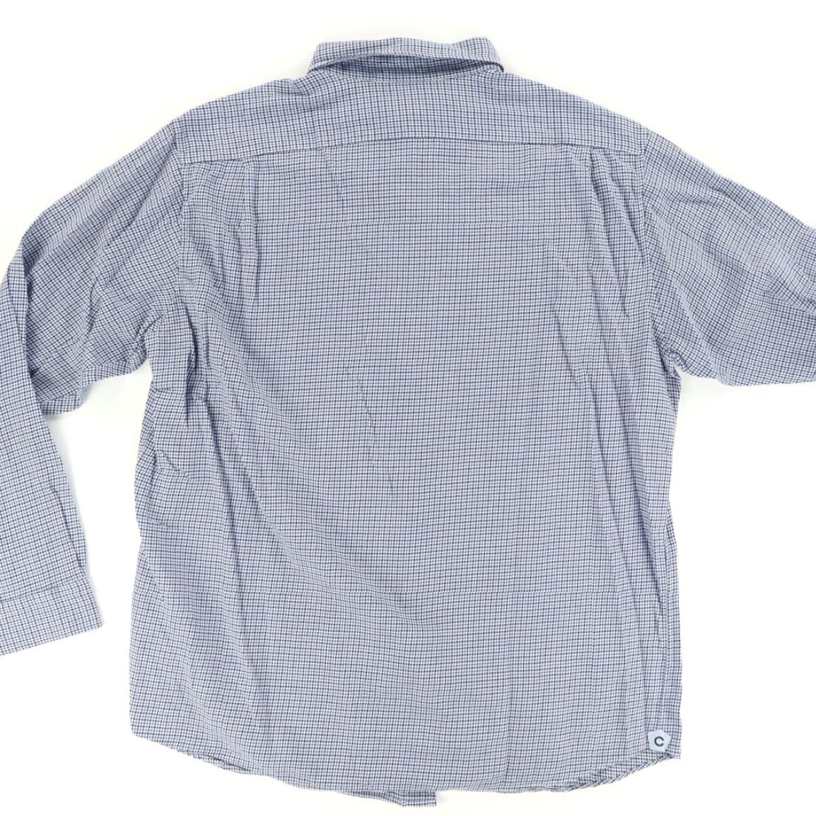 Vintage VINTAGE Daniel Cremeiux Classics Houndstooth Button Down Shirt Blue Men's XL Size US XL / EU 56 / 4 - 4 Thumbnail