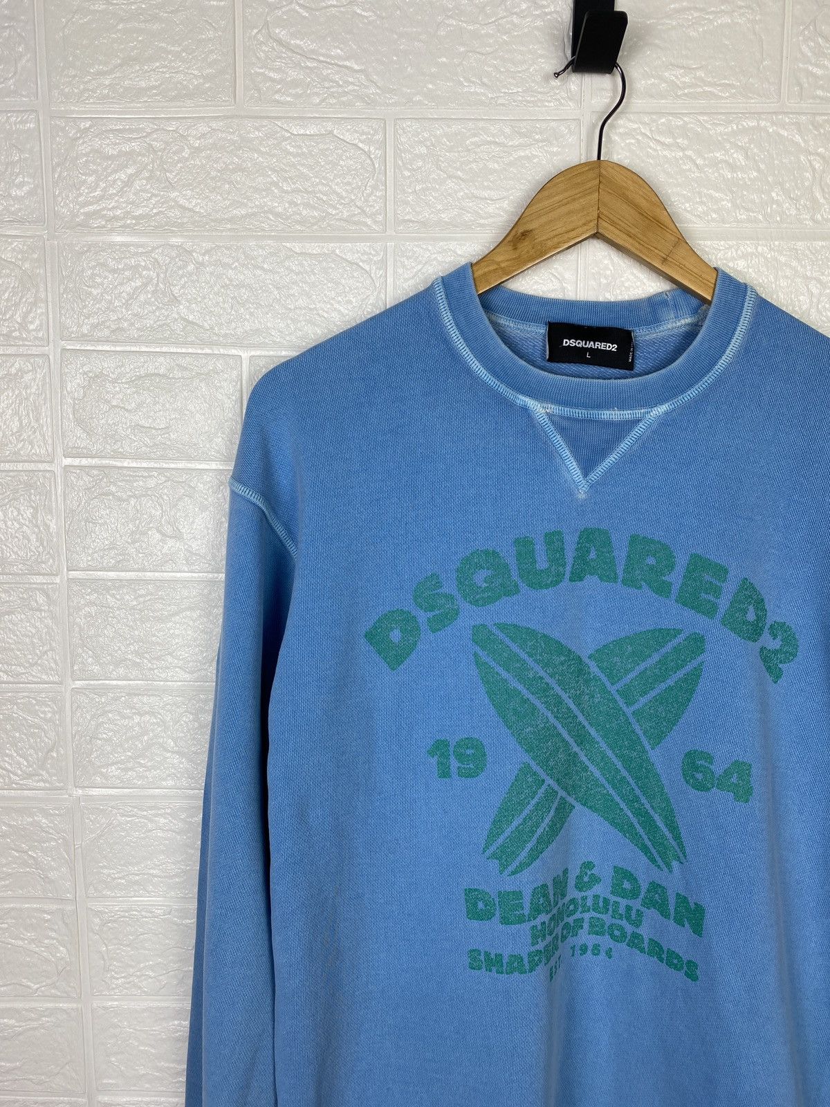 Dsquared2 DSQUARED Sweatshirt Blue Big Logo Size L Size US L / EU 52-54 / 3 - 4 Thumbnail