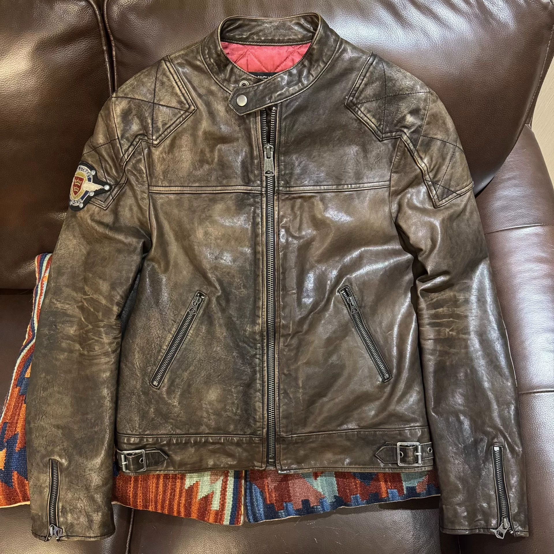 Rugby Ralph Lauren Ralph Lauren Rugby J100 Leather Jacket Size US S / EU 44-46 / 1 - 1 Thumbnail
