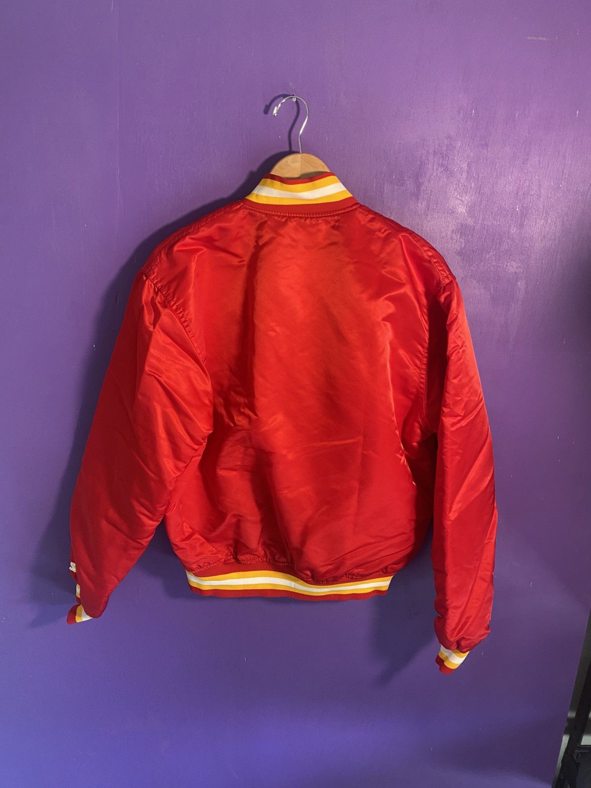 NBA × Starter × Vintage Vintage 80s Starter Houston rockets satin jacket Size US L / EU 52-54 / 3 - 2 Thumbnail