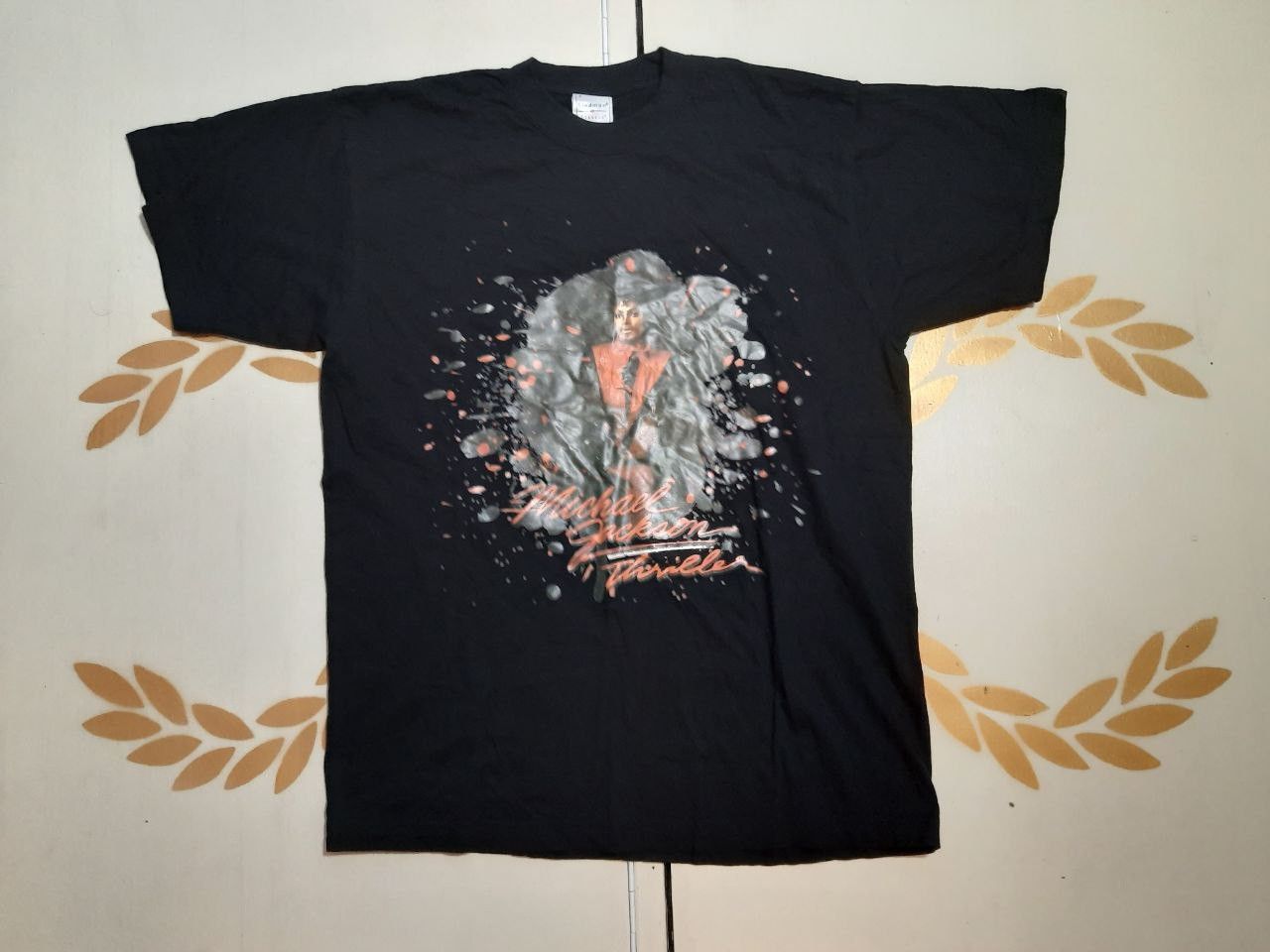 Michael Jackson × Vintage Stedman Michael Jackson Thrillier T-Shirt Size US S / EU 44-46 / 1 - 2 Thumbnail