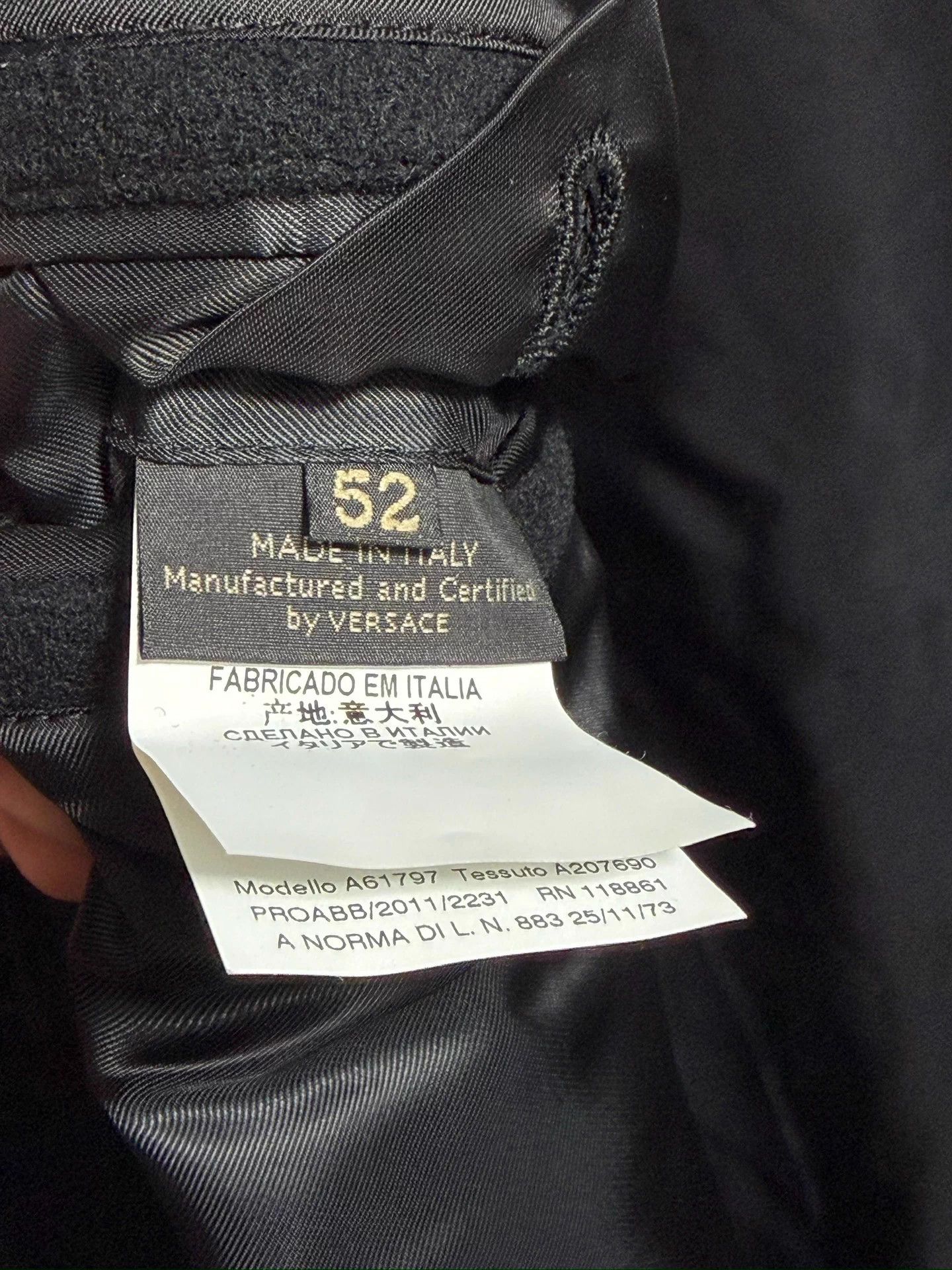 Versace Versace Wool Blend Overcoat Size US L / EU 52-54 / 3 - 8 Thumbnail