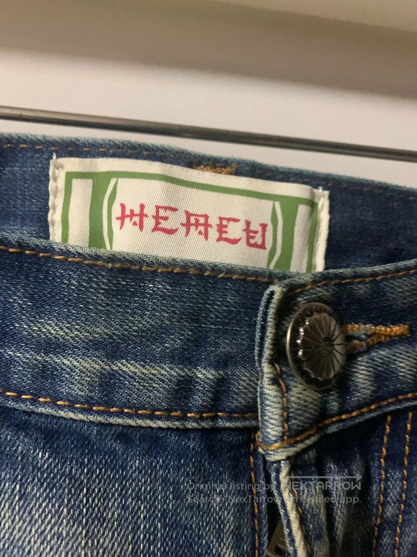 CLOT HEA ACU Distressed Raw Denim Jeans. Size US 32 / EU 48 - 2 Thumbnail
