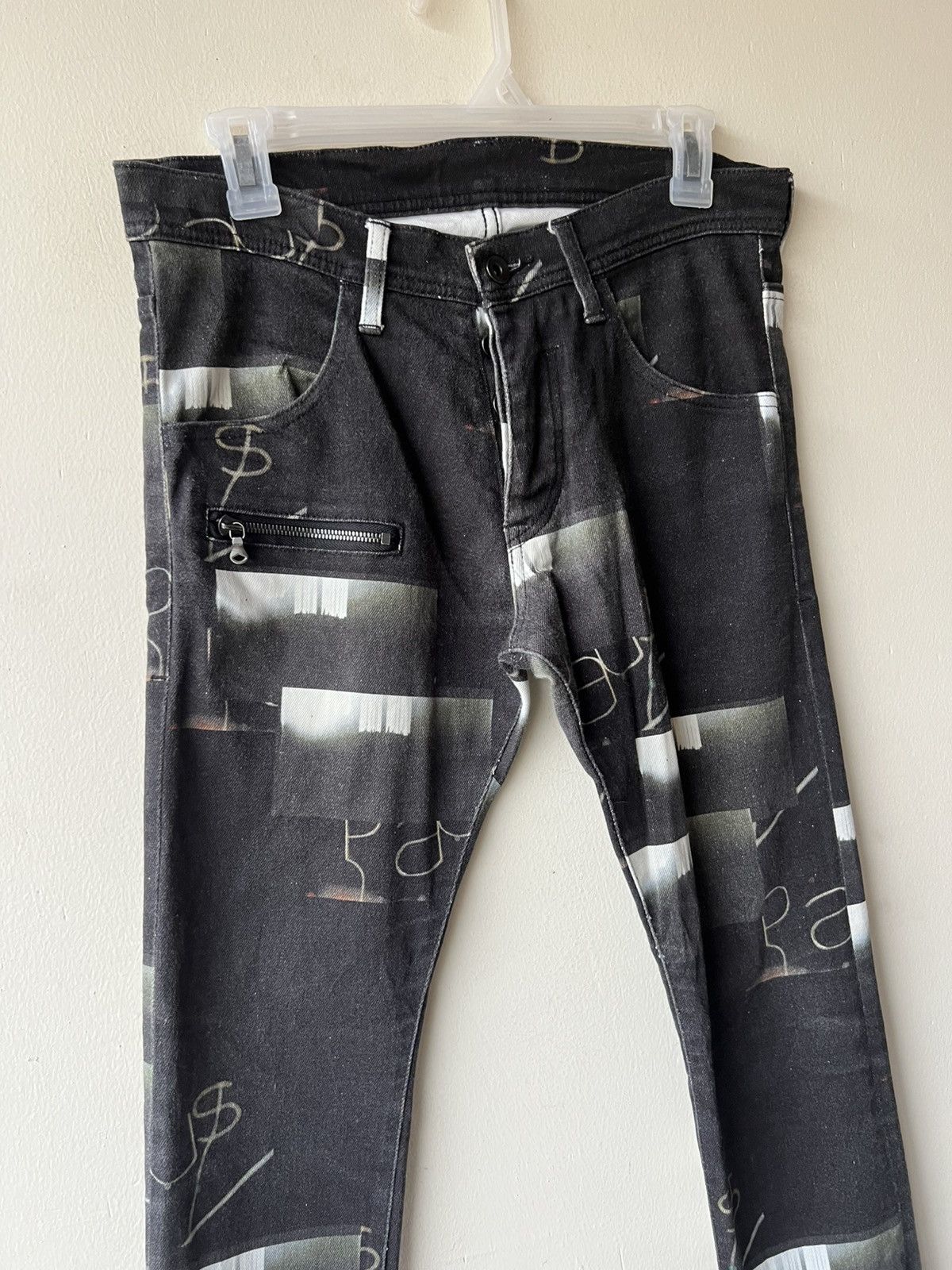 SHAREEF Vintage Shareef Japan All Printed Denim Jeans Size US 29 - 17 Thumbnail