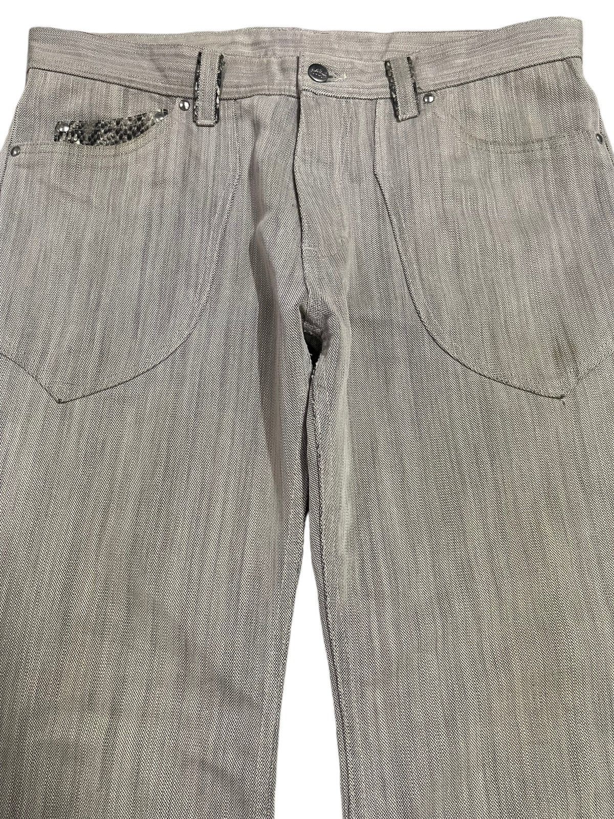 Hysteric Glamour Vintage Japanese Brand Snake Skin Style Wide Leg Jeans Size US 35 - 3 Thumbnail