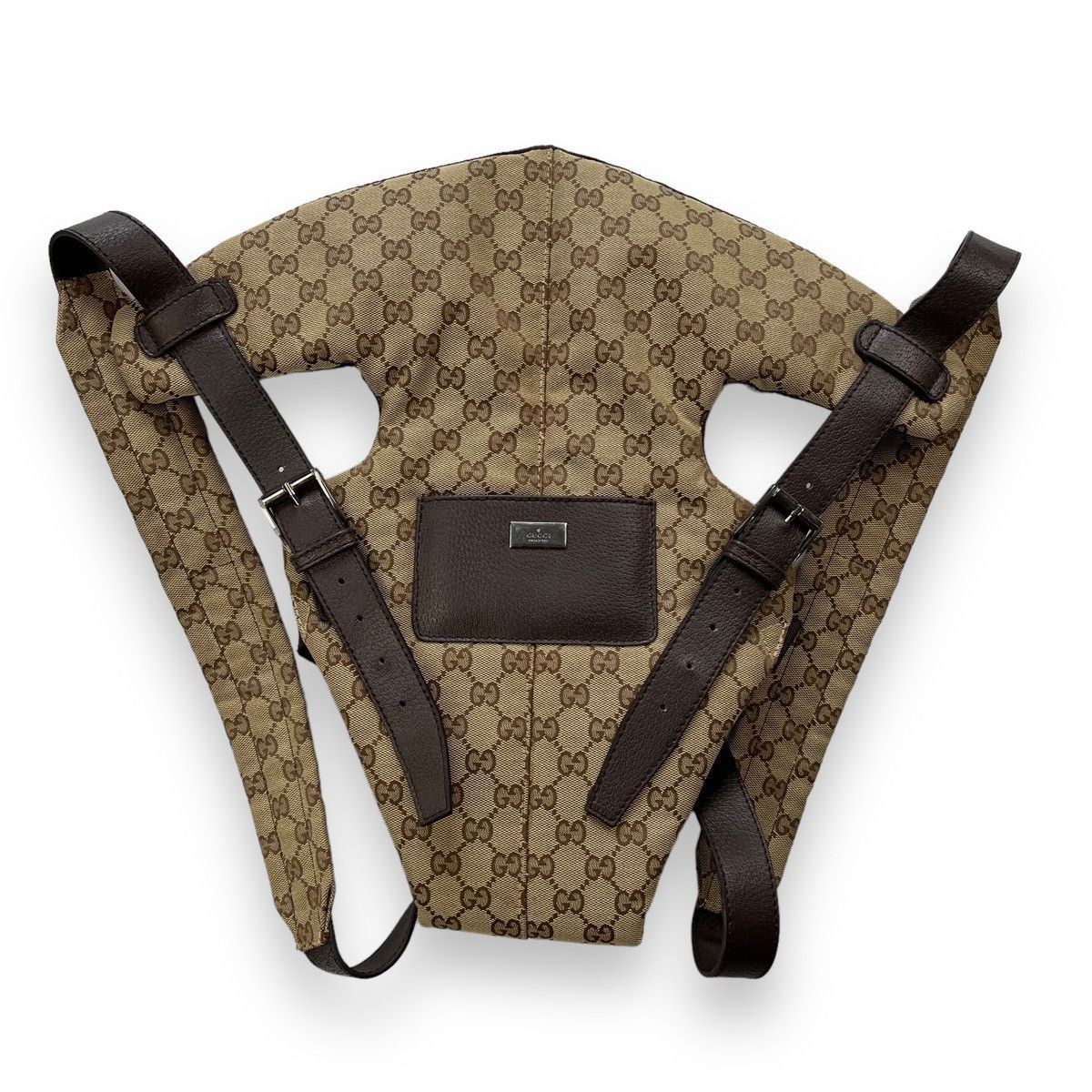 image of Gucci GG Monogram Baby Carrier in Beige, Women's