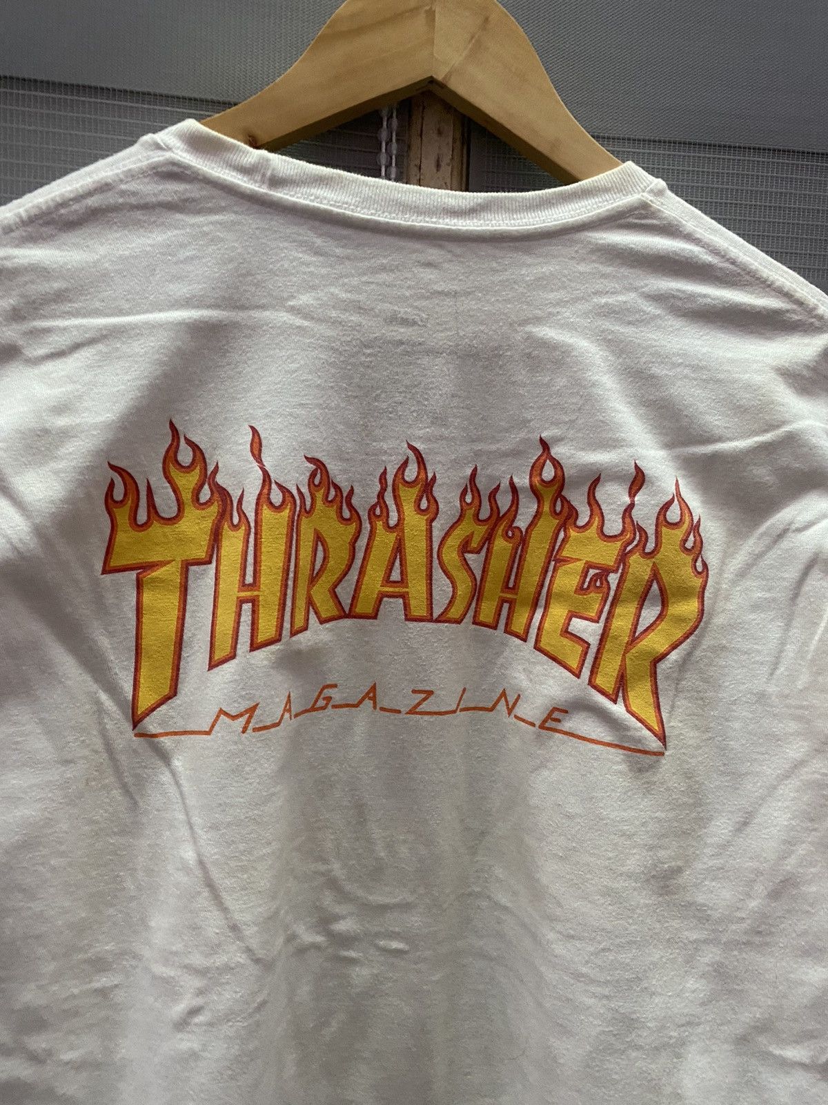 Thrasher Vintage Vans x Thrasher Flames Checkered Board Long Sleeves Size US M / EU 48-50 / 2 - 3 Thumbnail