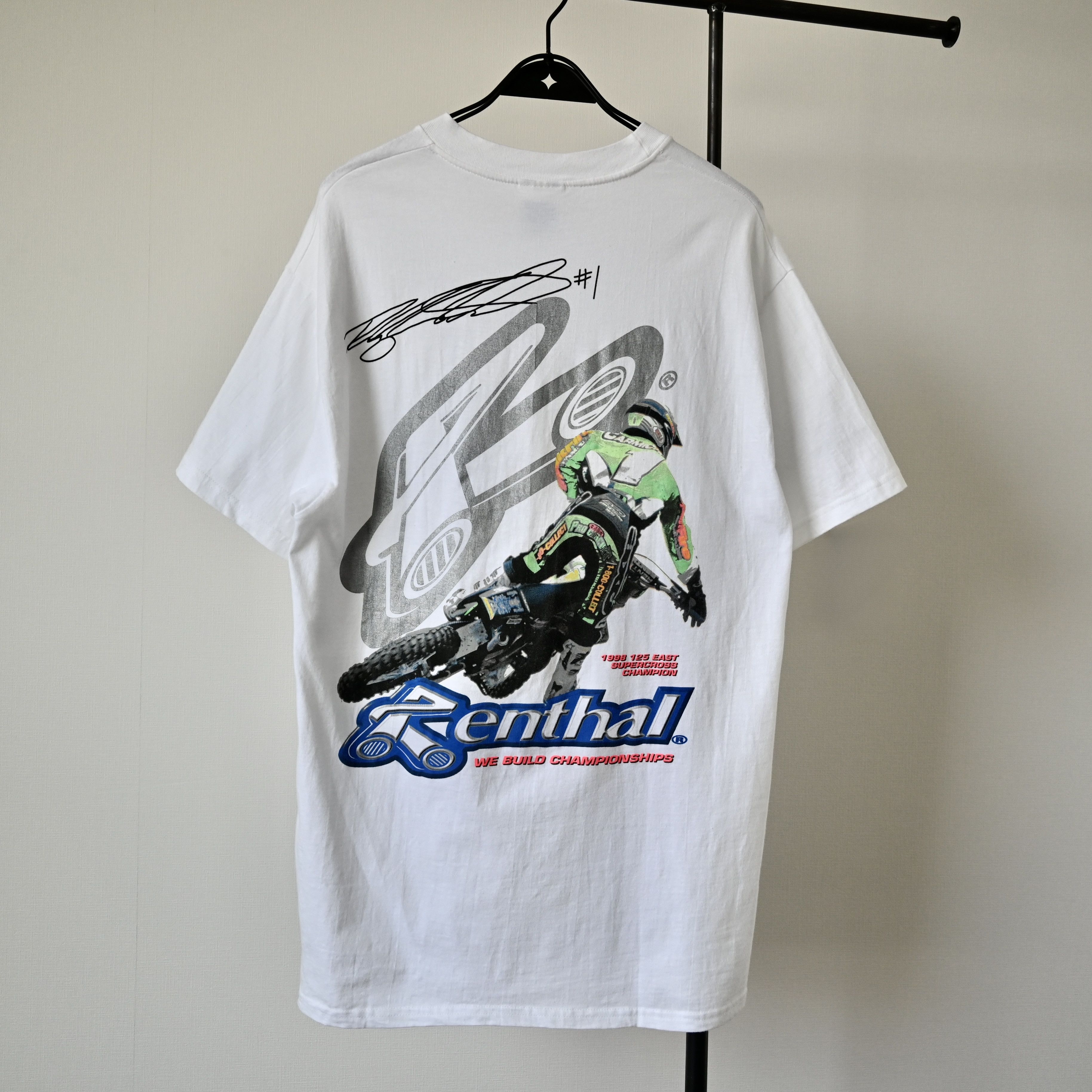 Other Vintage 1998 Renthal x Ricky CarMichael racing t-shirt Size US L / EU 52-54 / 3 - 2 Thumbnail