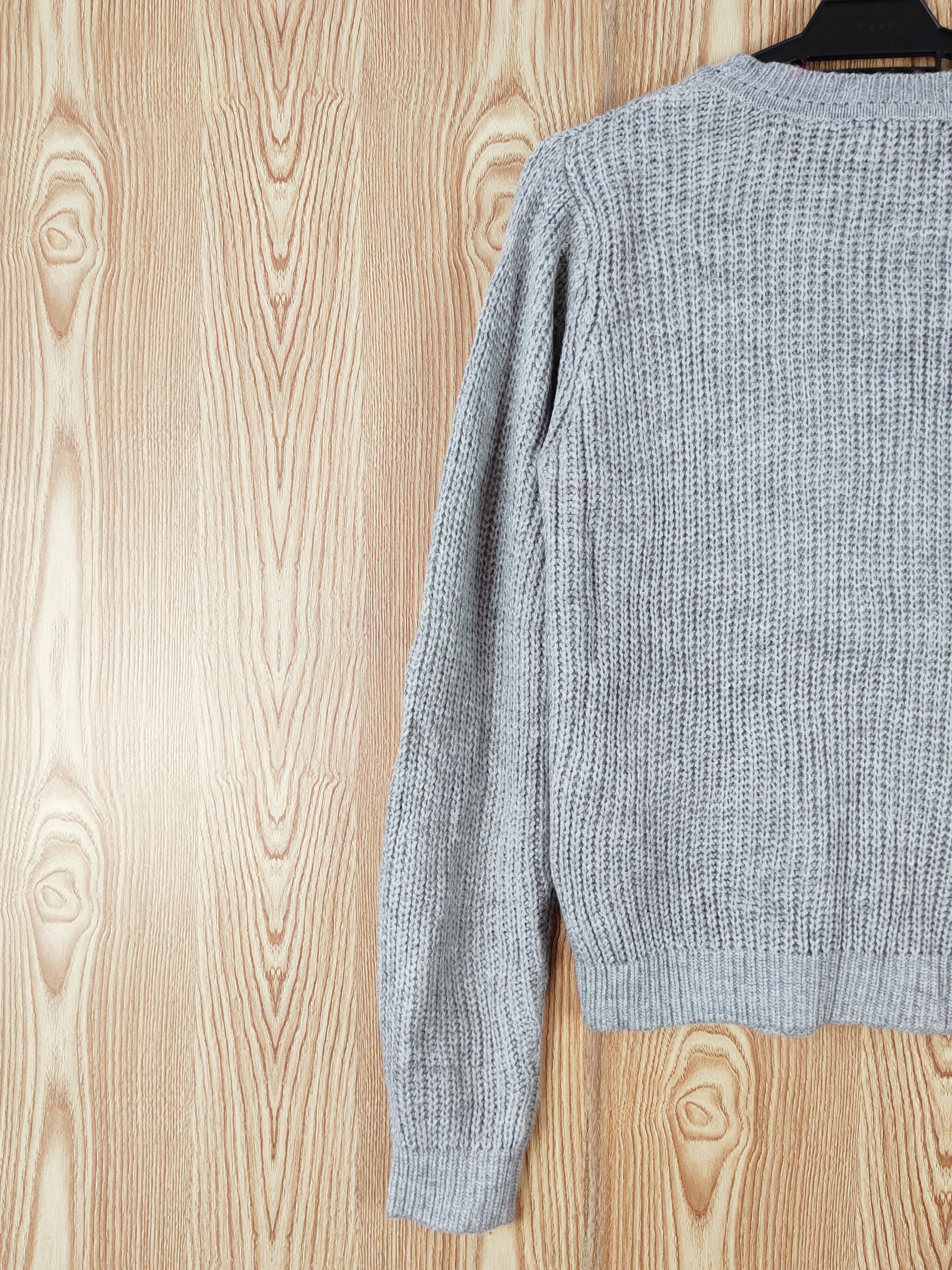 Japanese Brand × Vintage Ingni Gray Knitwear Sweatshirts #W762 Size M / US 6-8 / IT 42-44 - 8 Thumbnail
