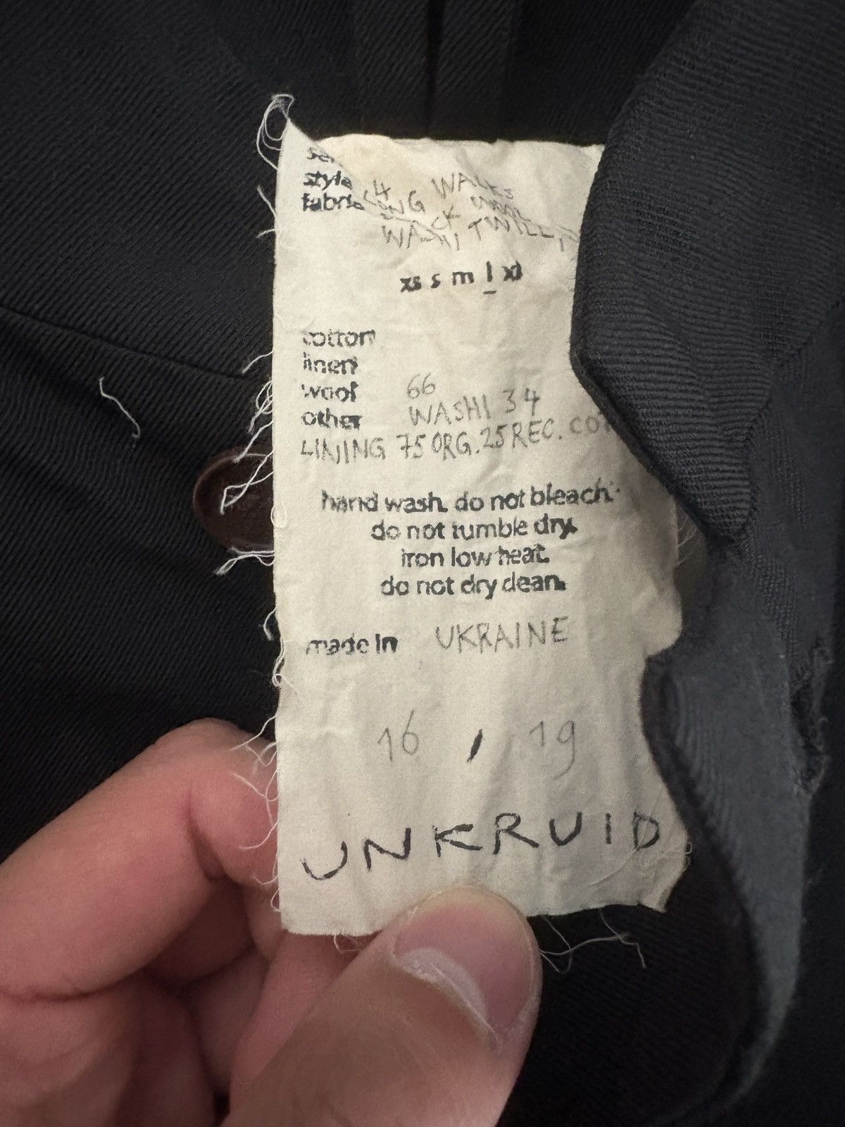 Other Unkruid Wool Washi Twill Long Walks Jacket Size US L / EU 52-54 / 3 - 3 Thumbnail