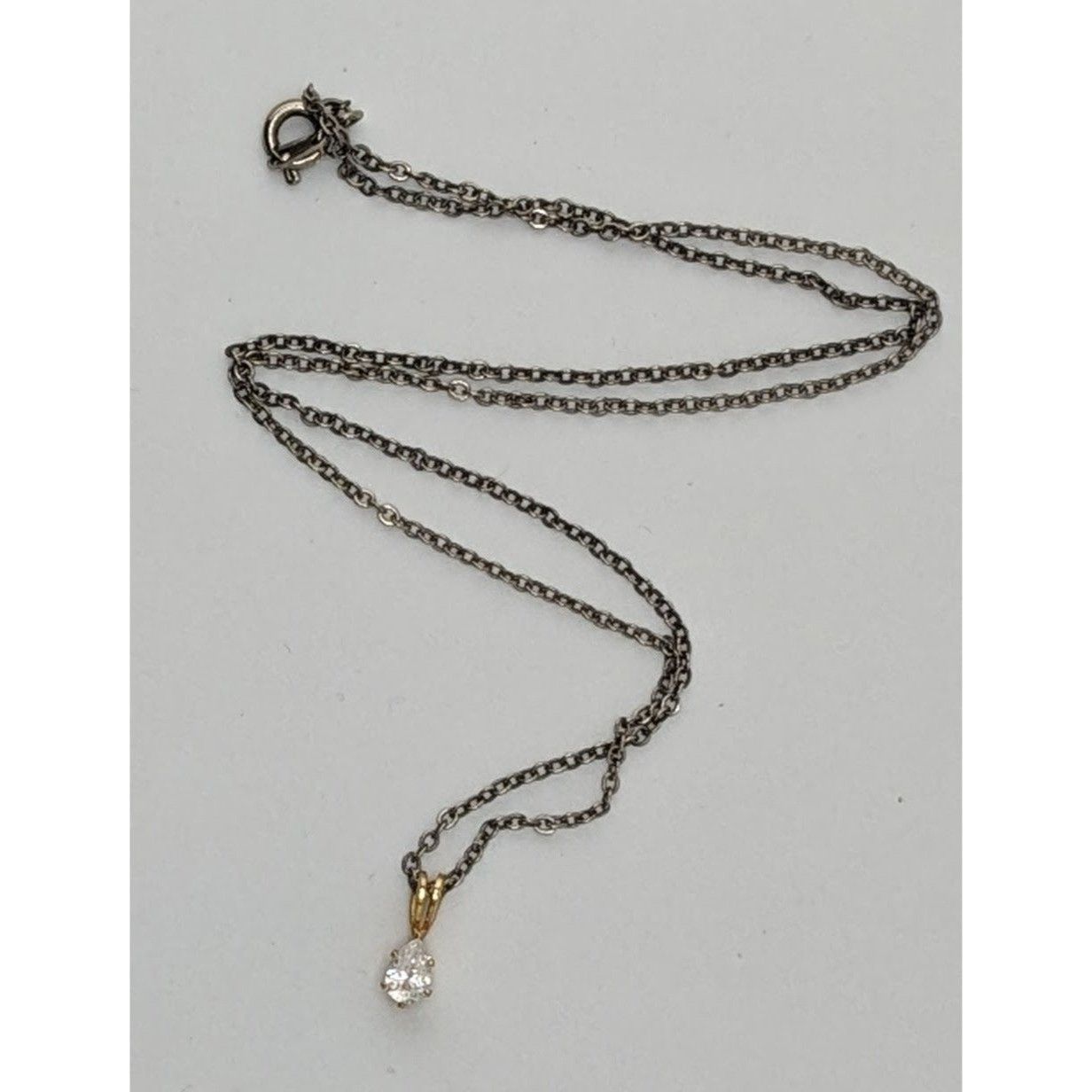 Other Cubic Zirconia Teardrop Pendant Necklace Size ONE SIZE - 5 Thumbnail