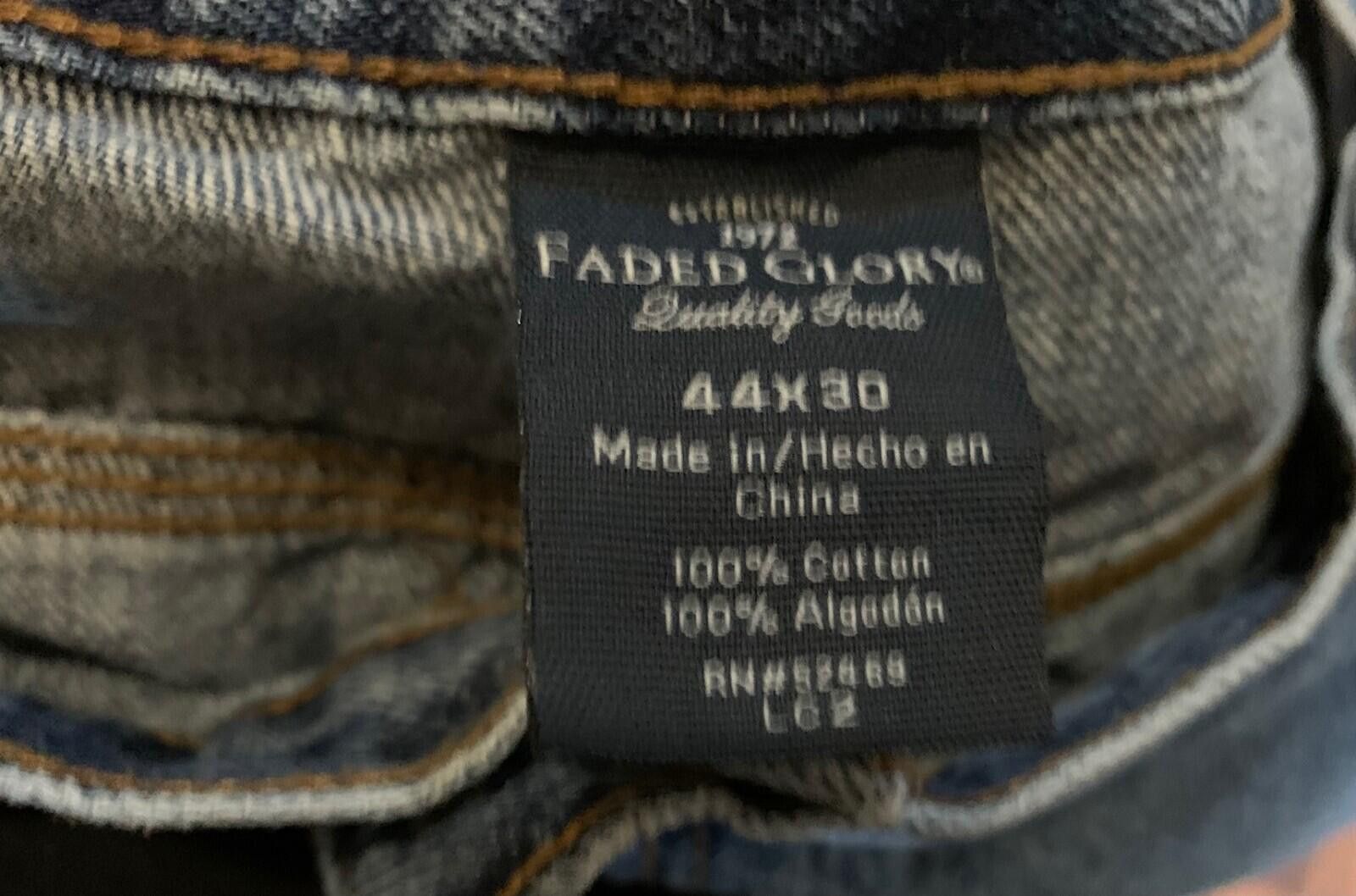 Faded Glory Faded Glory 100% Cotton Blue Jeans Men’s 44W X 30L Size US 44 / EU 60 - 4 Thumbnail