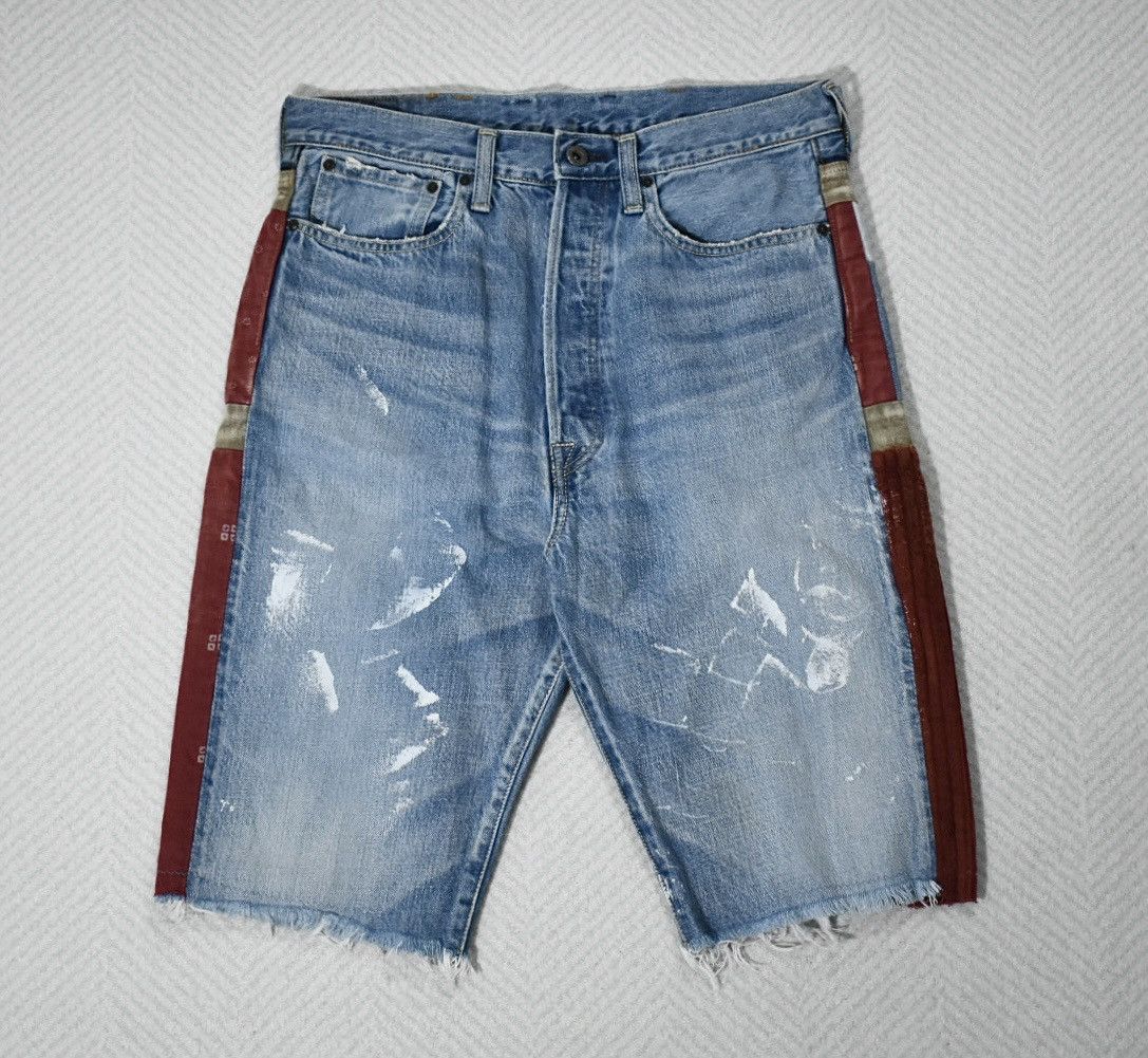 Kapital Kapital Kountry Reworked Denim Shorts W32 Size US 32 / EU 48 - 2 Thumbnail
