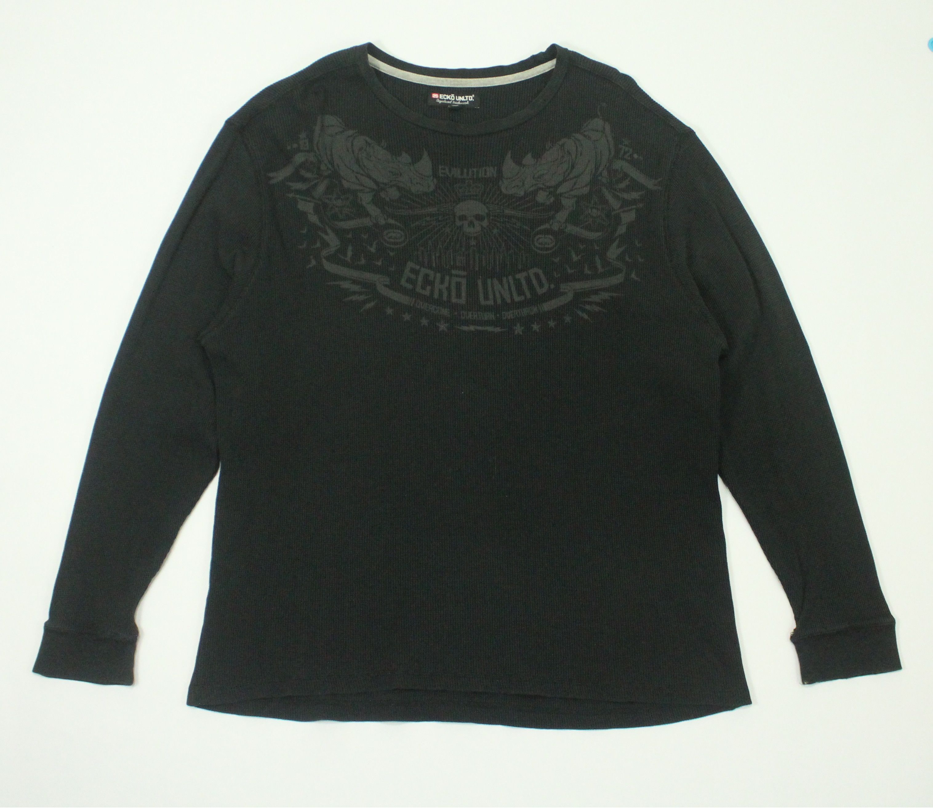 Ecko Unltd. Distressed Thrashed Vintage ECKOUNLTD Skull Thermal ERD Size US M / EU 48-50 / 2 - 5 Thumbnail