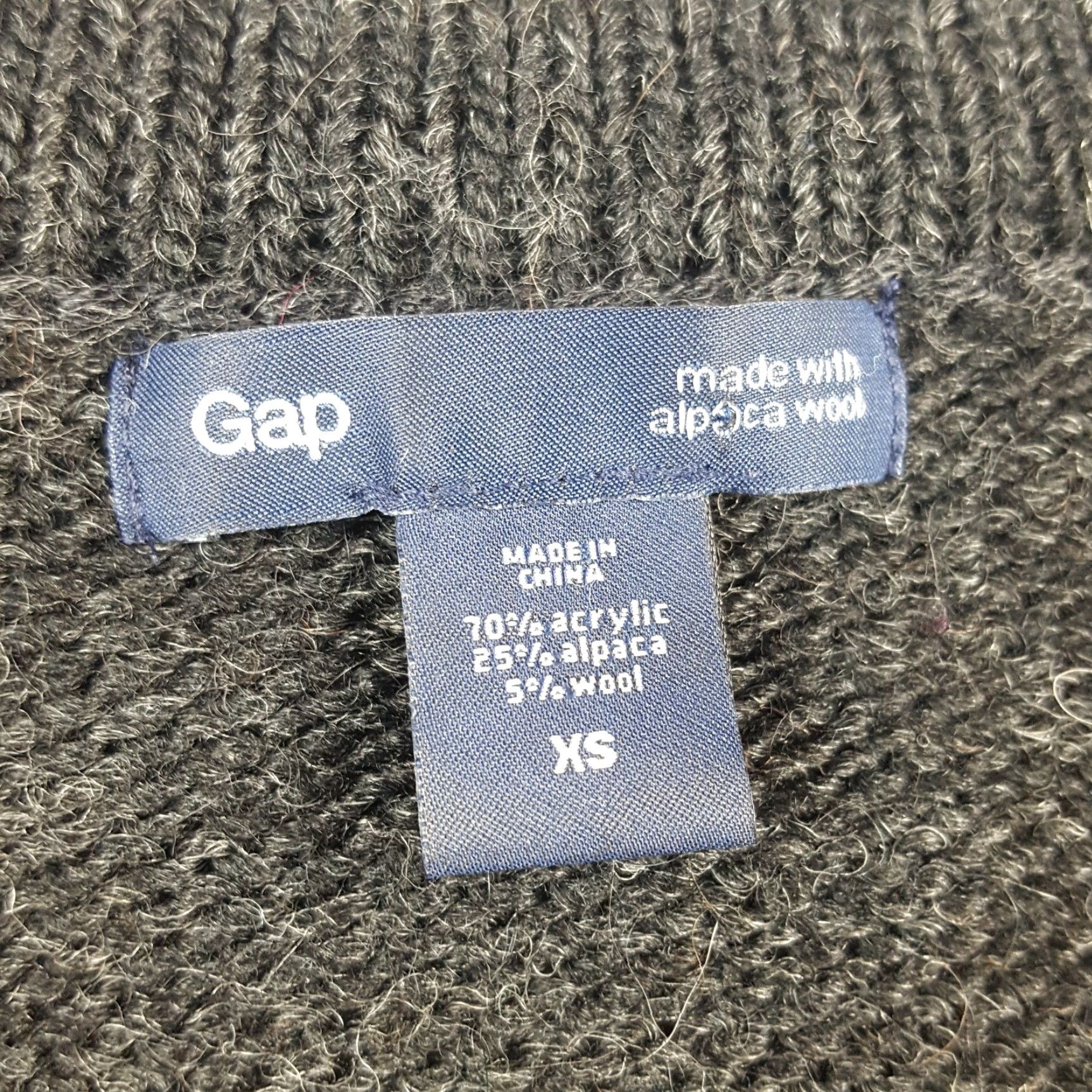 Gap VINTAGE Gap Women's Cardigan Sweater XS Knit Fuzzy Wool Alpaca Pockets 90s Winter Casual Size XS / US 0-2 / IT 36-38 - 4 Thumbnail