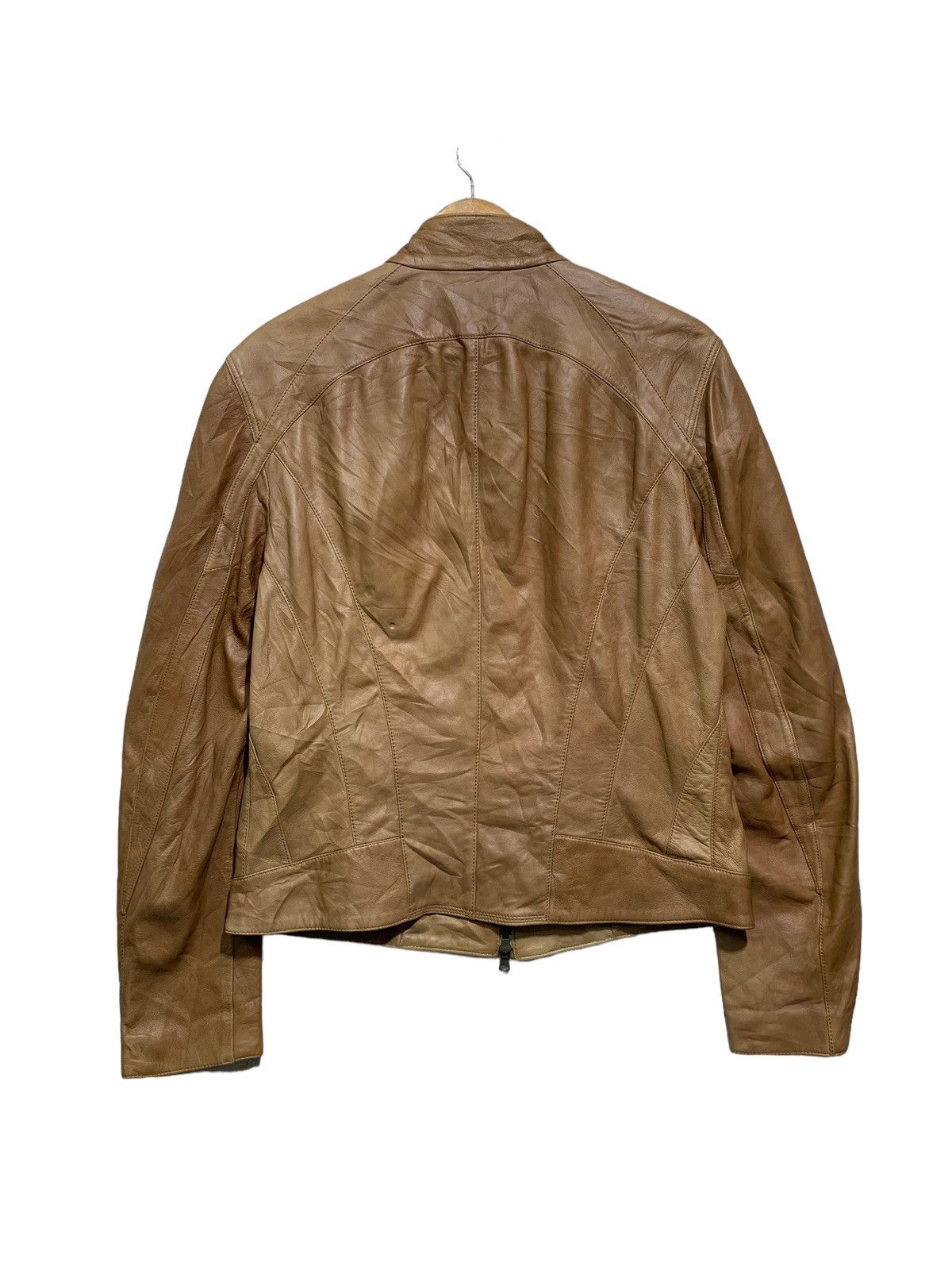 Brunello Cucinelli 🔥BRUNELLO CUCINELLI VERA PELLE LEATHER BIKERS JACKETS Size US M / EU 48-50 / 2 - 6 Thumbnail