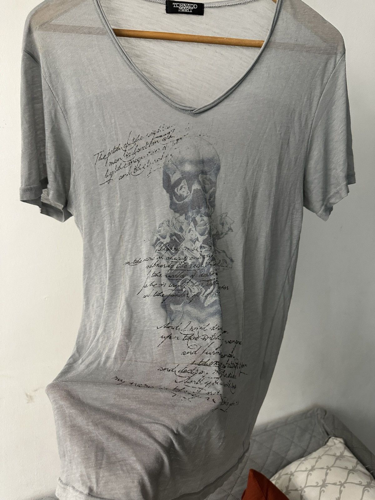 Tornado Mart 1990 - Tornado Mart Archival Skull Poem Body Mesh Size US M / EU 48-50 / 2 - 5 Thumbnail